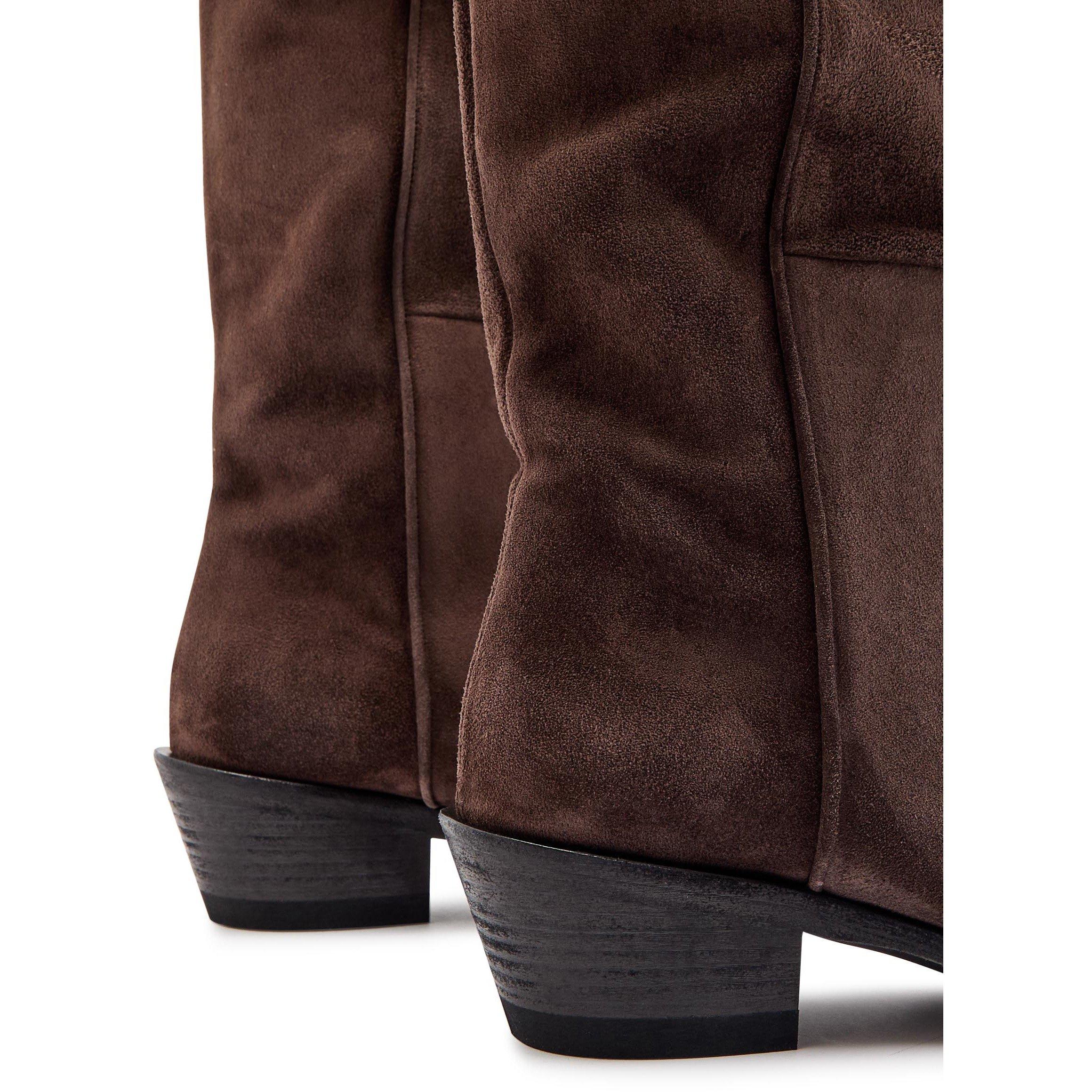 BROWN - Khaite - Women's Clive 35 Suede Boots - 5