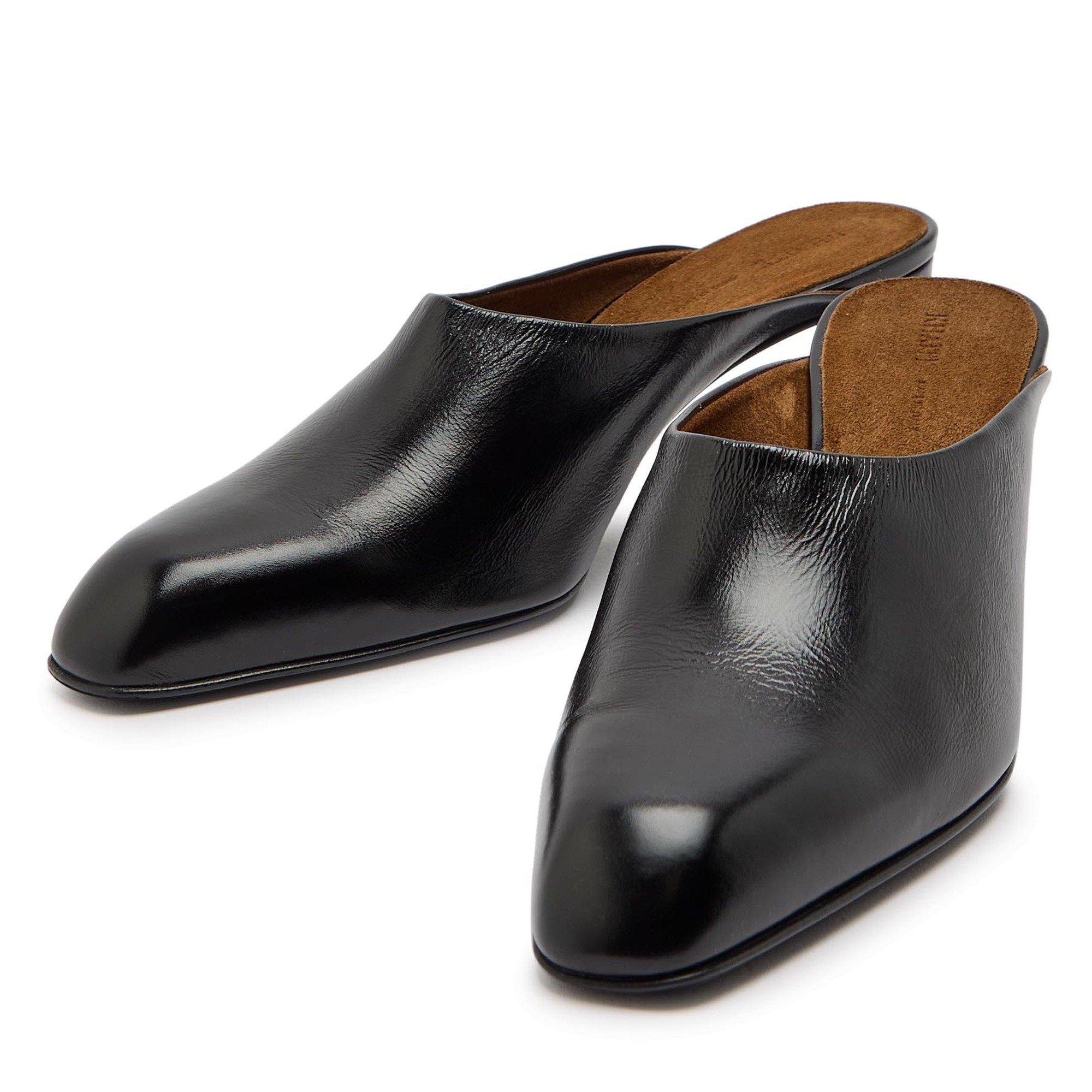 BLACK - Khaite - Women's Colt Leather Heeled Mules - 4