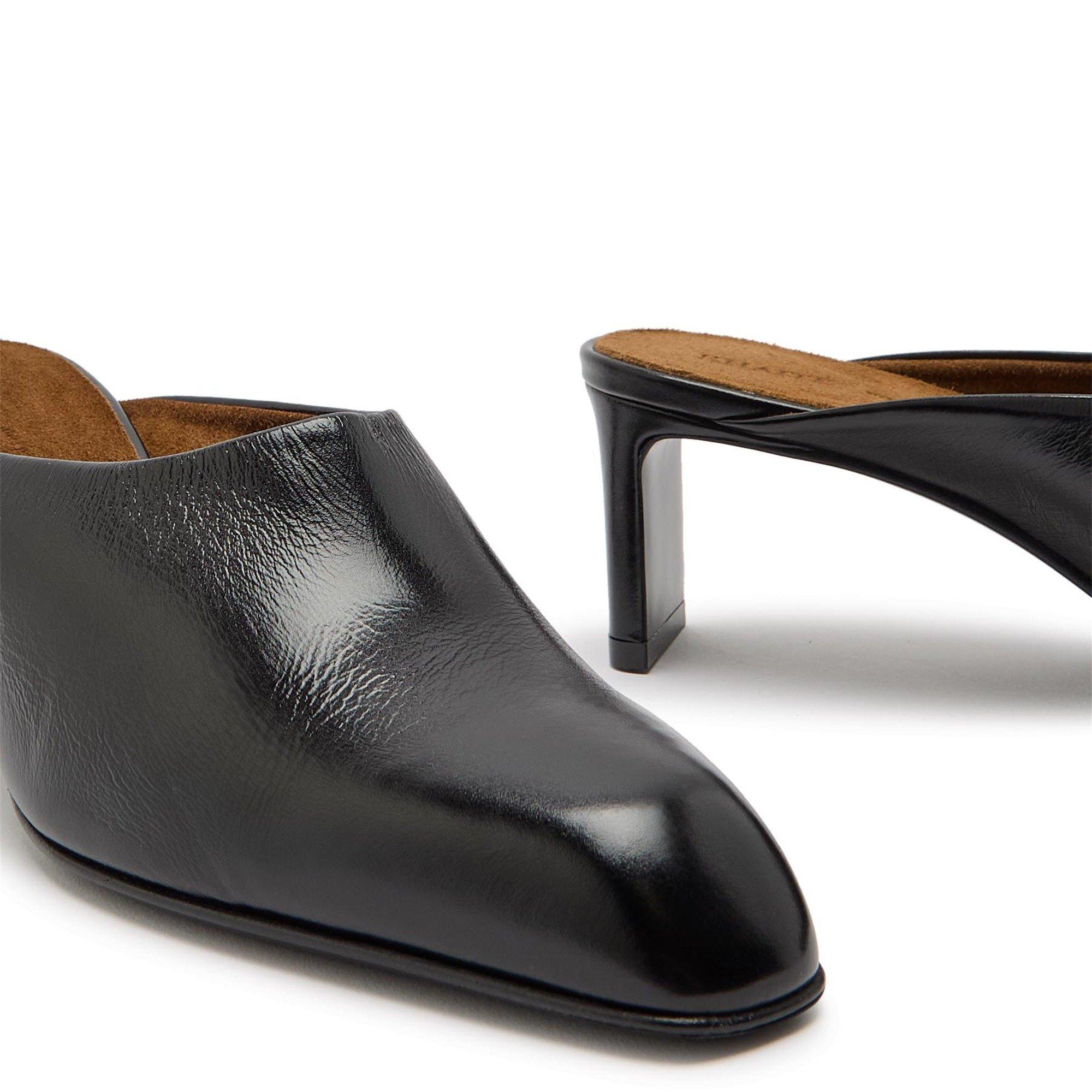 BLACK - Khaite - Women's Colt Leather Heeled Mules - 5