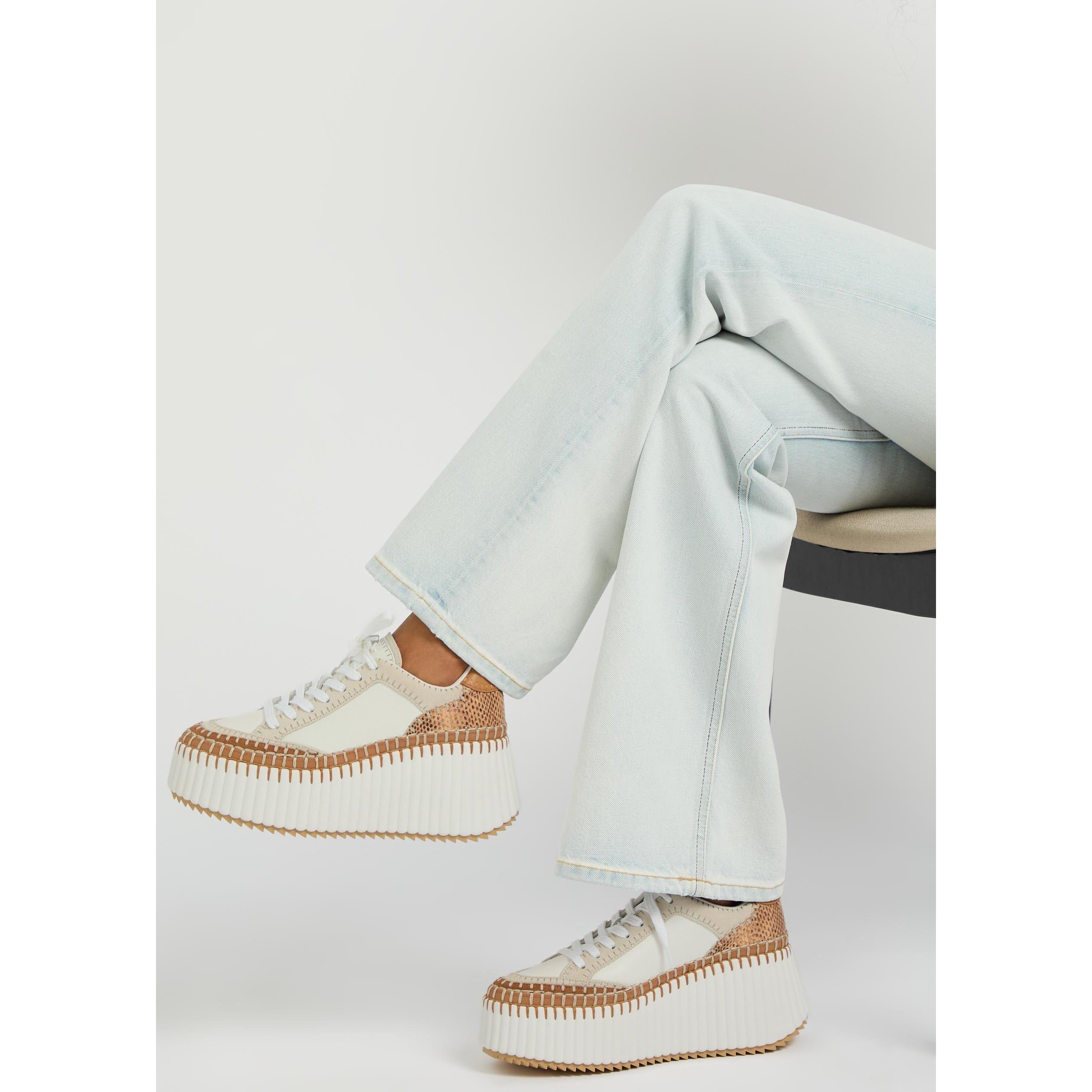 BRIGHT BROWN - Chloe - Women's Nama Leather Runners - 3