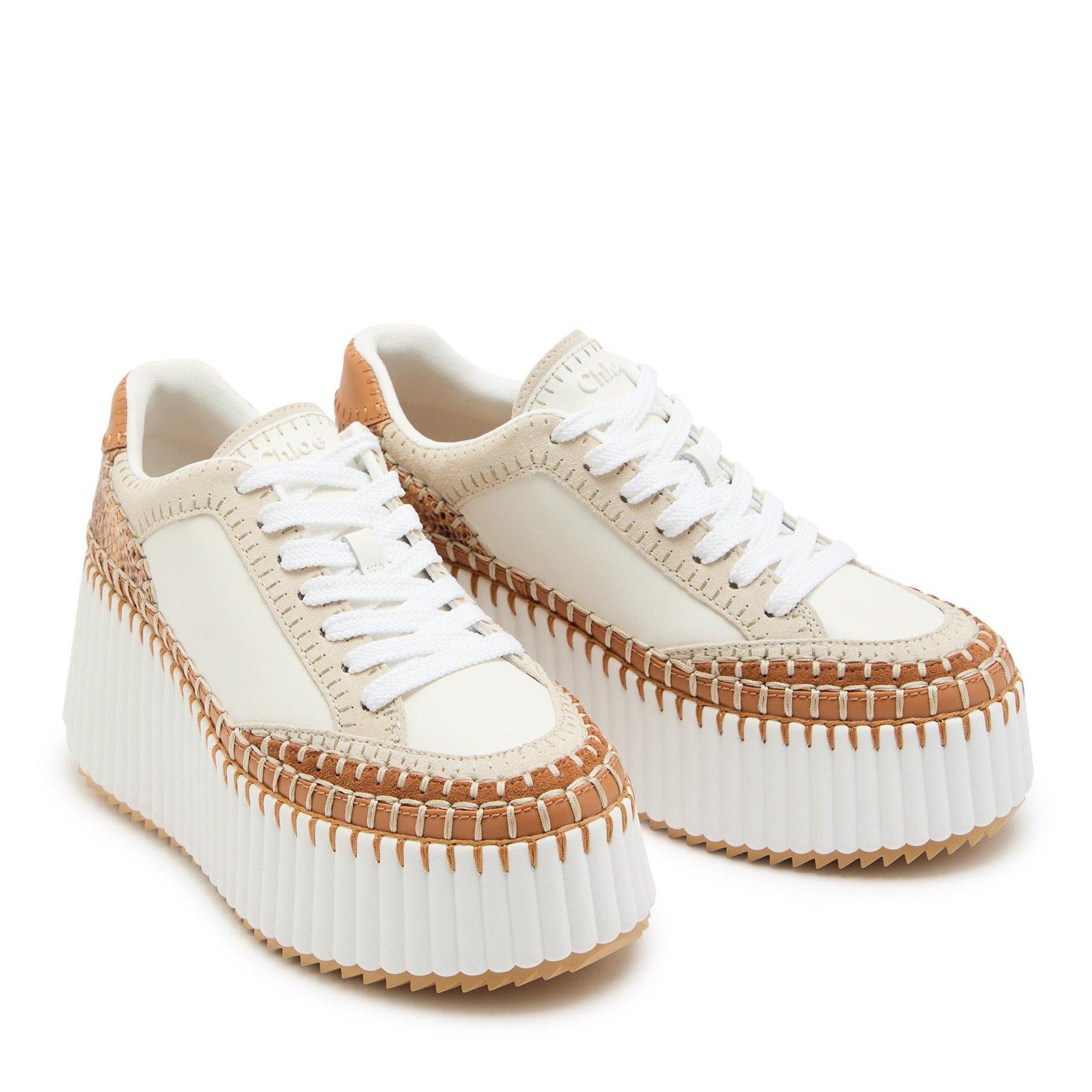 BRIGHT BROWN - Chloe - Women's Nama Leather Runners - 4
