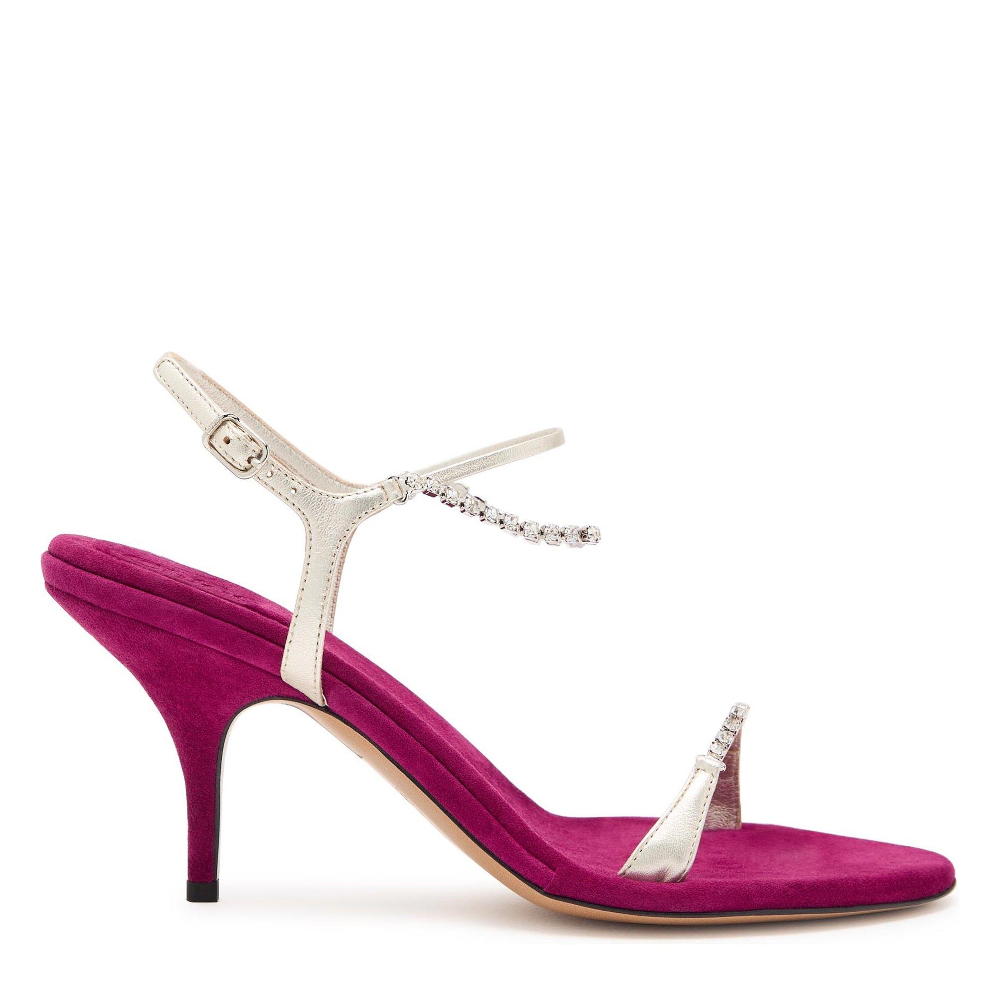 PURPLE - Chloe - Women's Zia Suede Heeled Sandals - 1