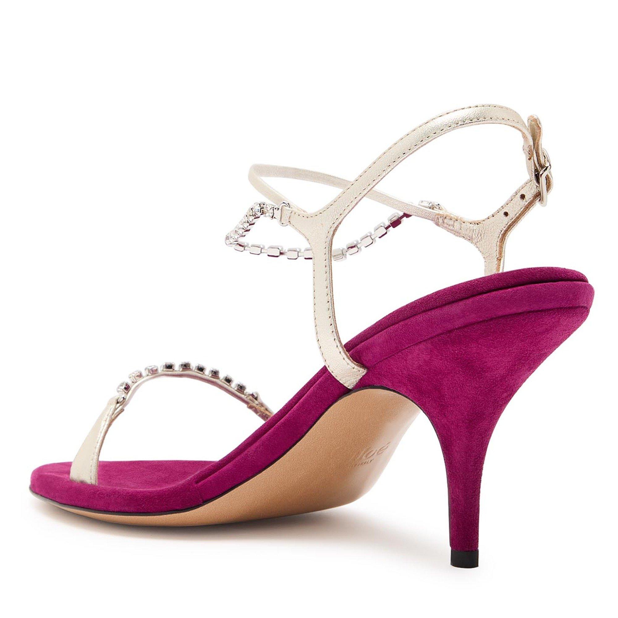 PURPLE - Chloe - Women's Zia Suede Heeled Sandals - 2