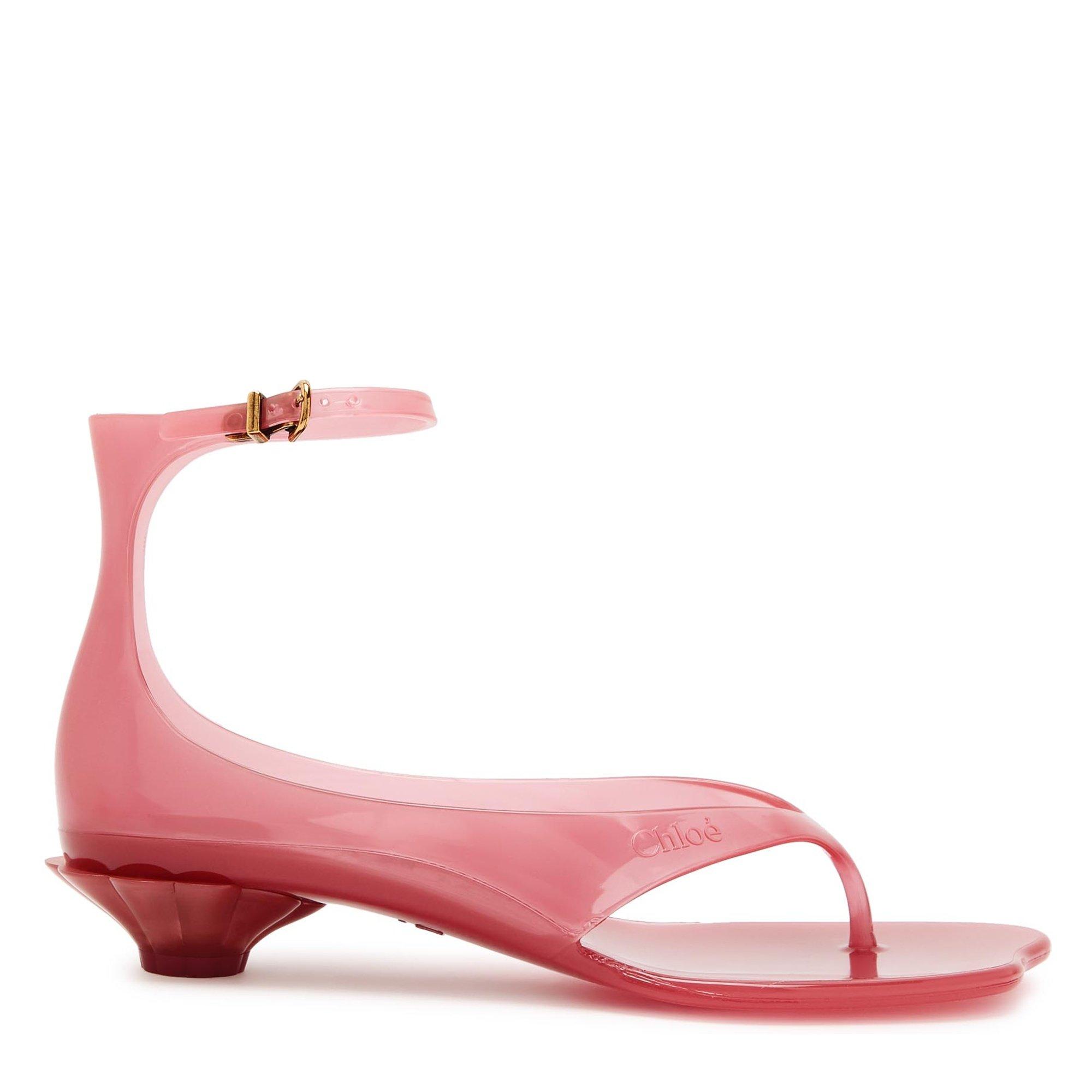 PINK - Chloe - JELLY WESTERN FLAT SANDALS - 1