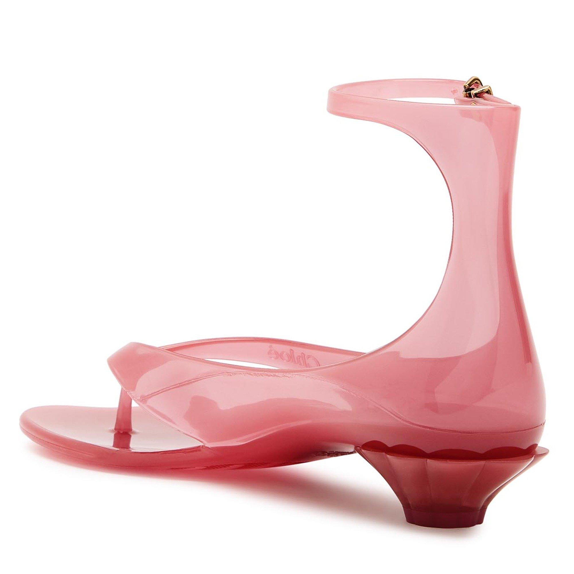 PINK - Chloe - JELLY WESTERN FLAT SANDALS - 2