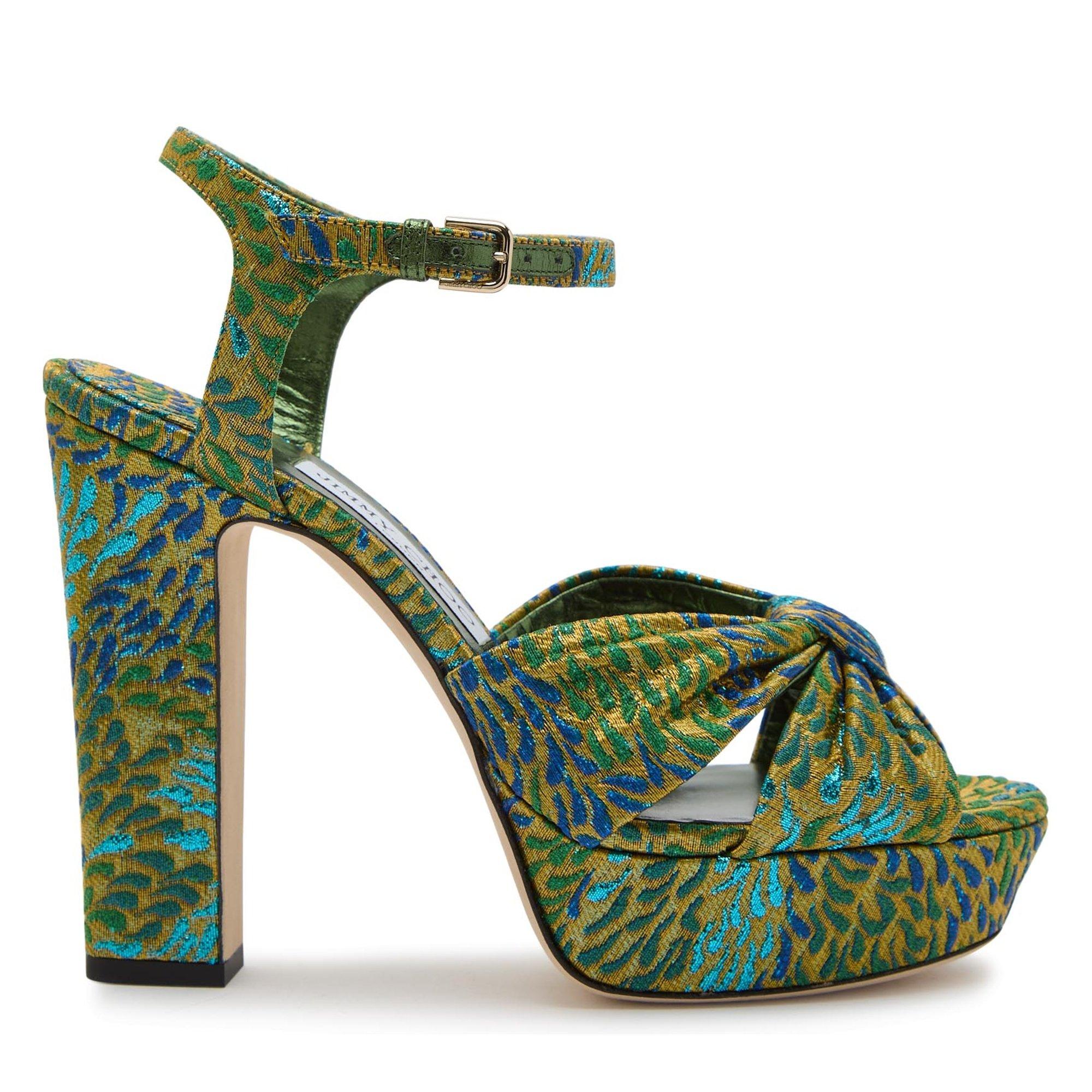 MULTICOLOURED - Jimmy Choo - Women's Heloise 120 Heeled Platform Sandals - 1