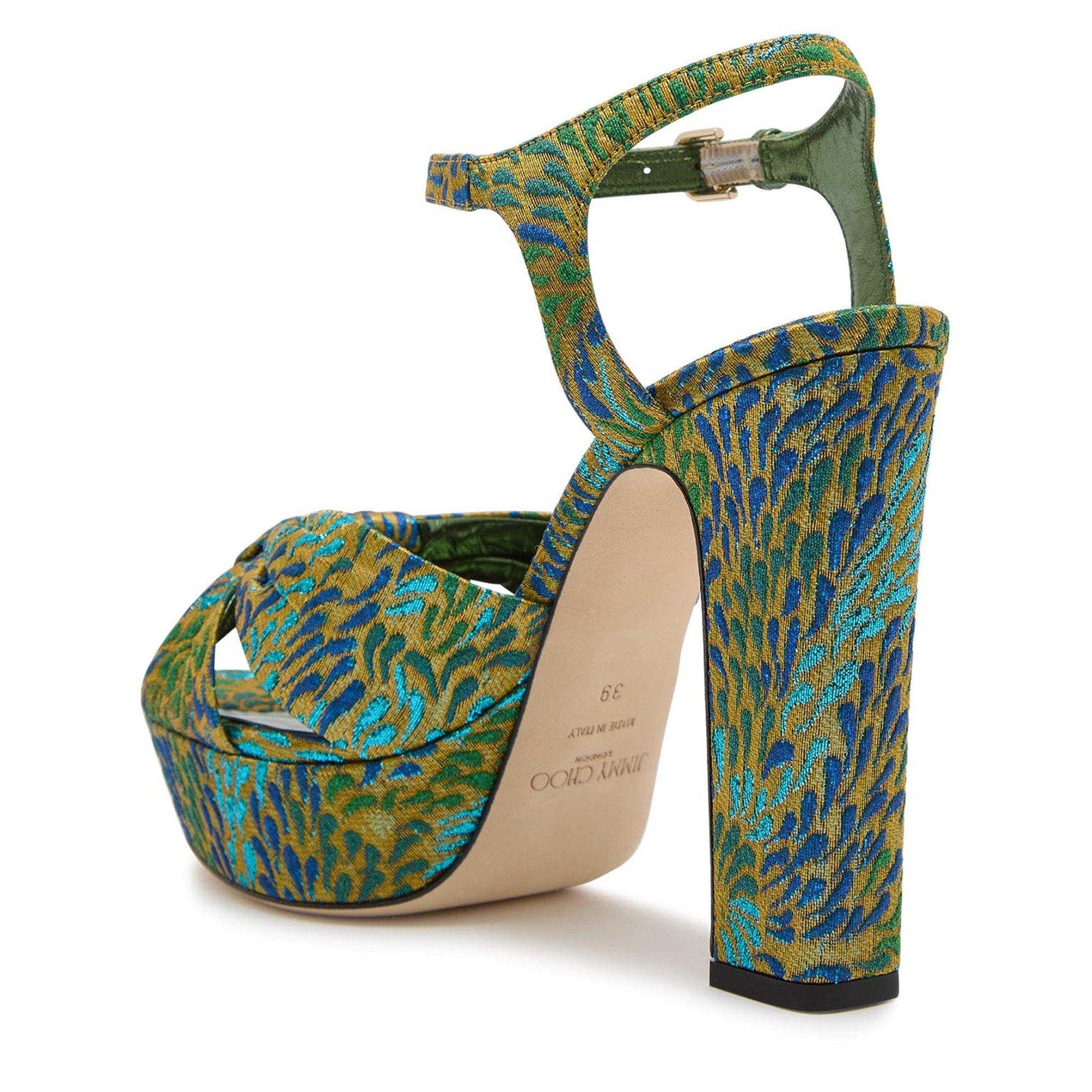 MULTICOLOURED - Jimmy Choo - Women's Heloise 120 Heeled Platform Sandals - 2