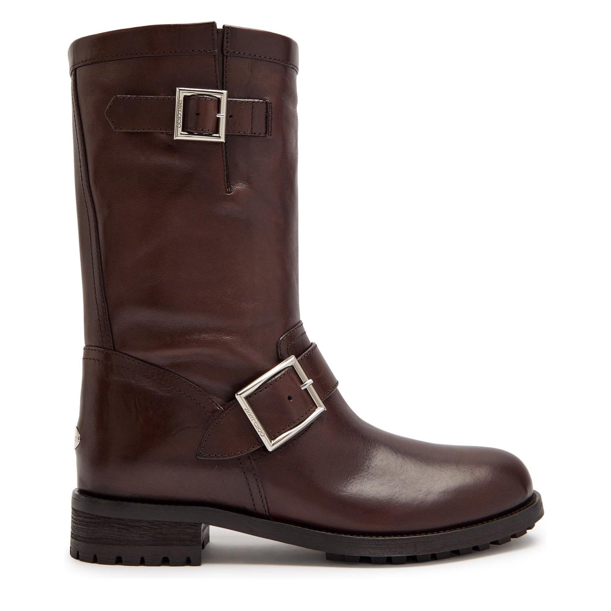 BROWN - Jimmy Choo - BIKER MID