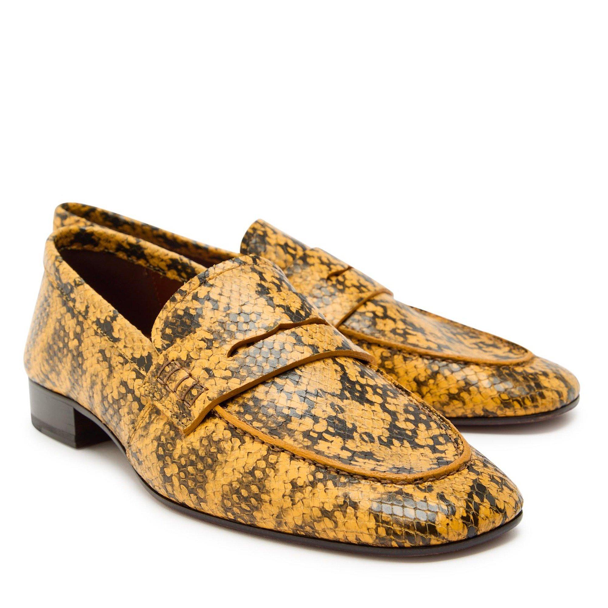 YELLOW - Dries Van Noten - SOFT LOAFER WITH SLIGHTLY WORN - 4