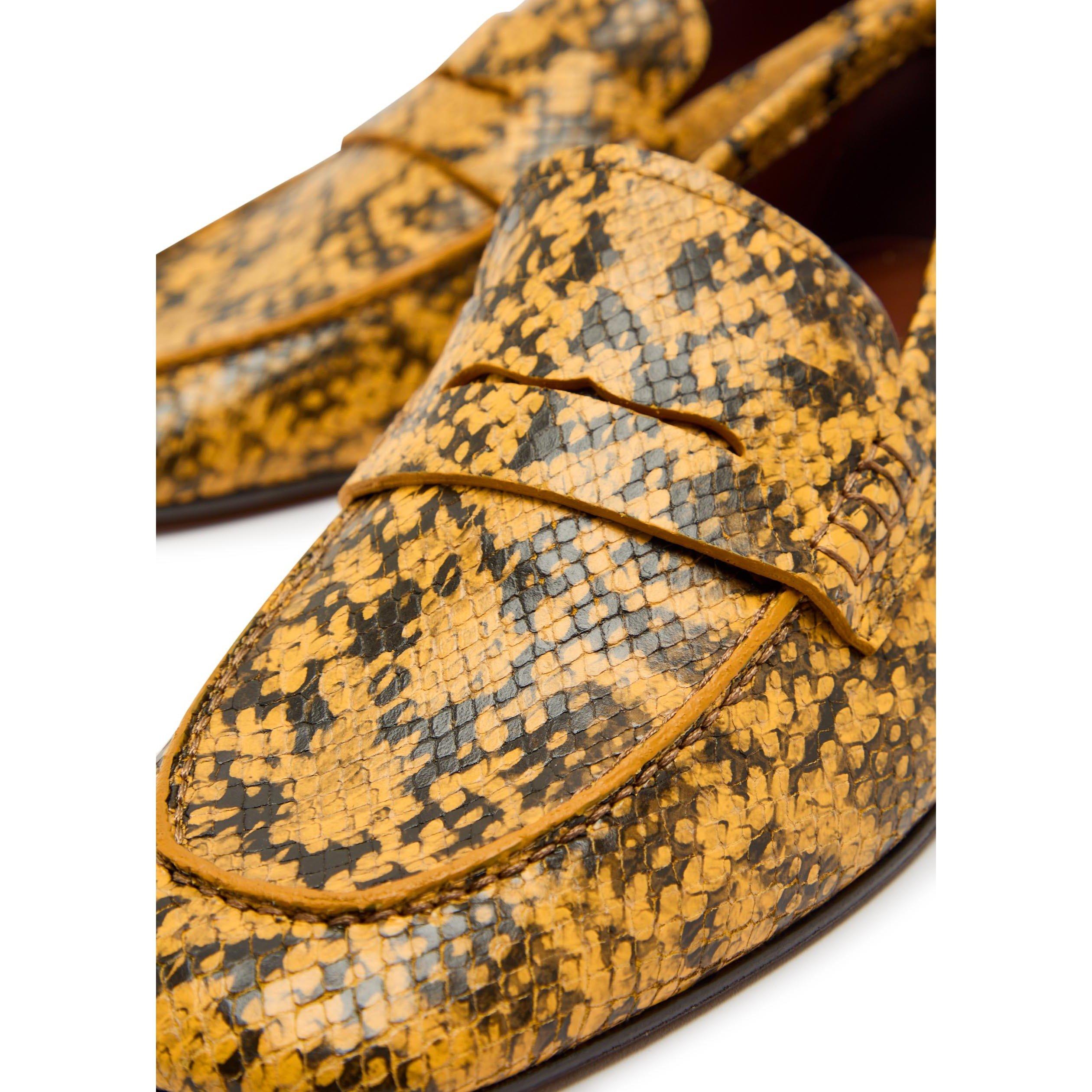YELLOW - Dries Van Noten - SOFT LOAFER WITH SLIGHTLY WORN - 5