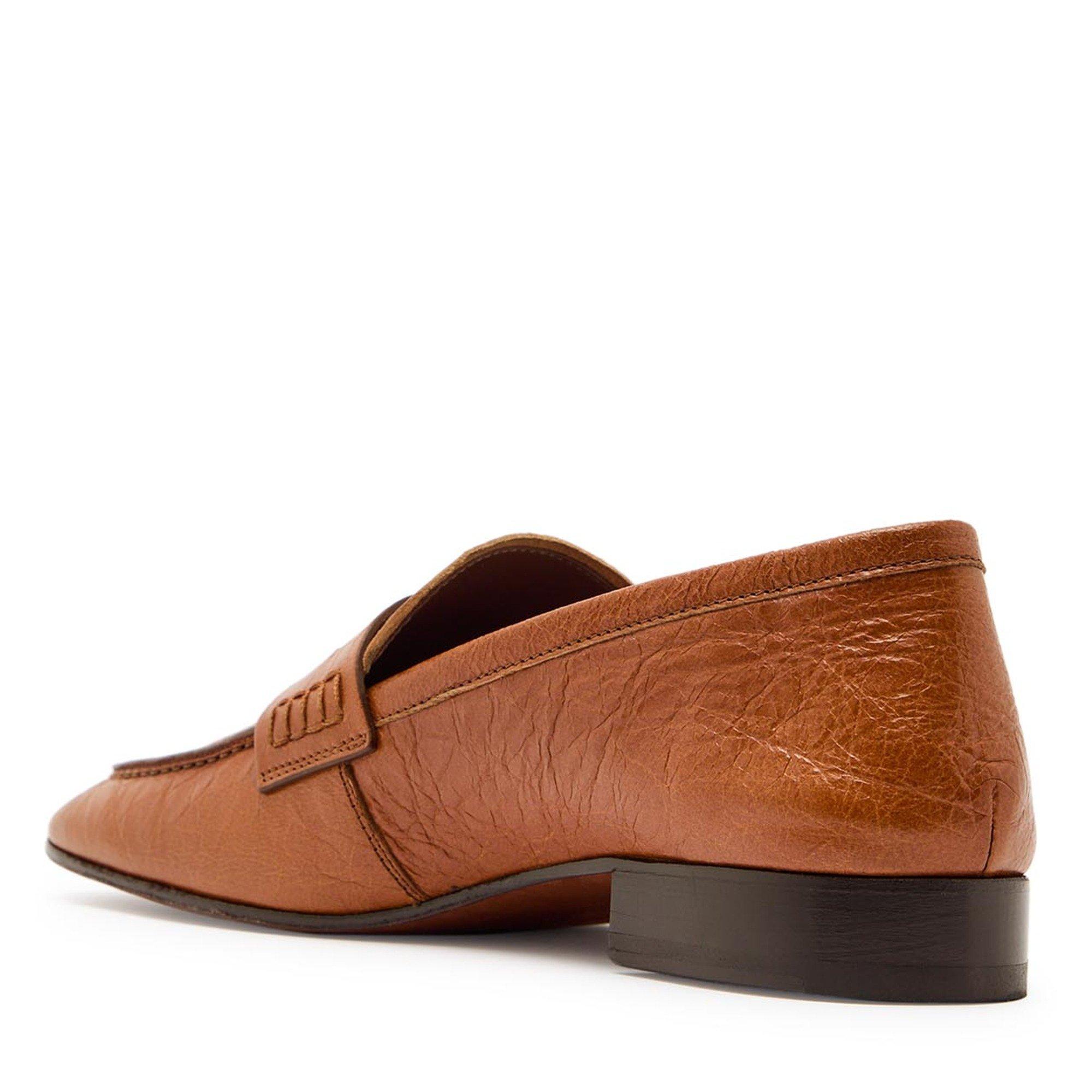 BROWN - Dries Van Noten - SQUARE TOE  SOFT LOAFER SLIDE - 2