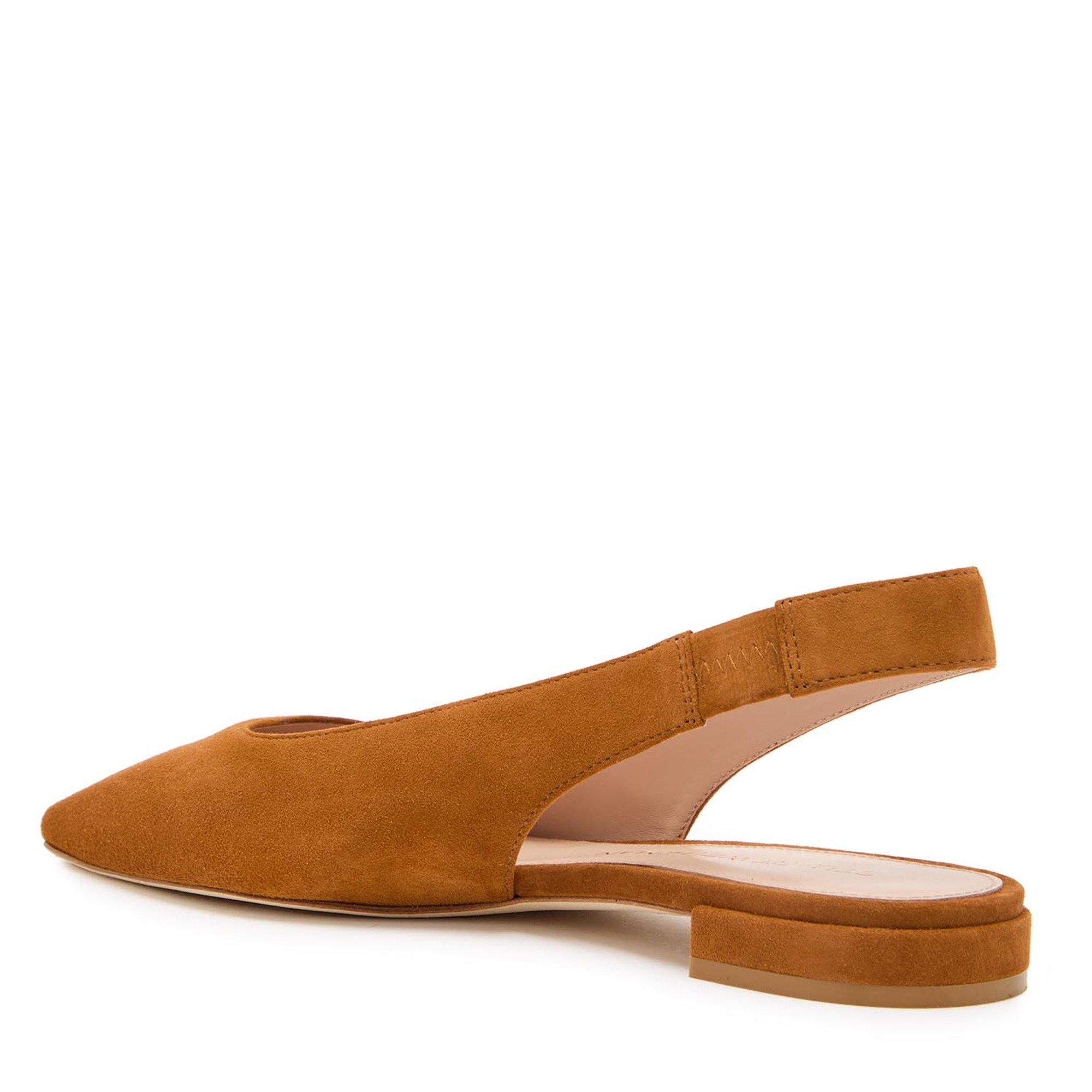 TAN - Stuart Weitzman - Women's Stassi Suede Pointed-Toe Slingbacks - 2