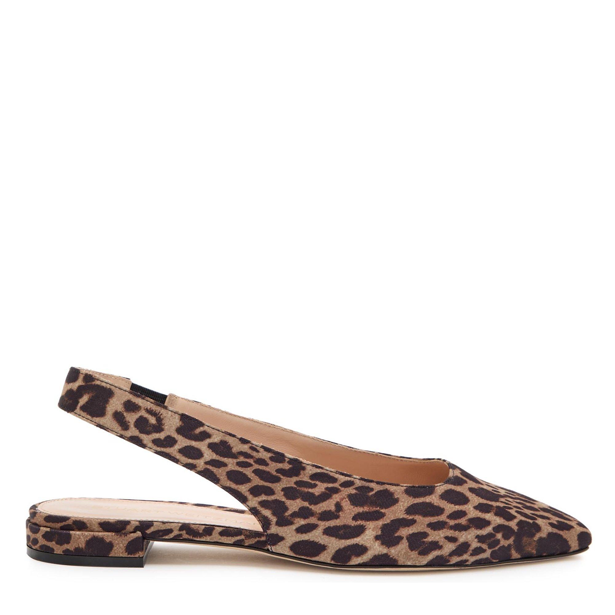 BROWN OTHER - Stuart Weitzman - Women's Stassi Leopard Print Slingbacks - 1