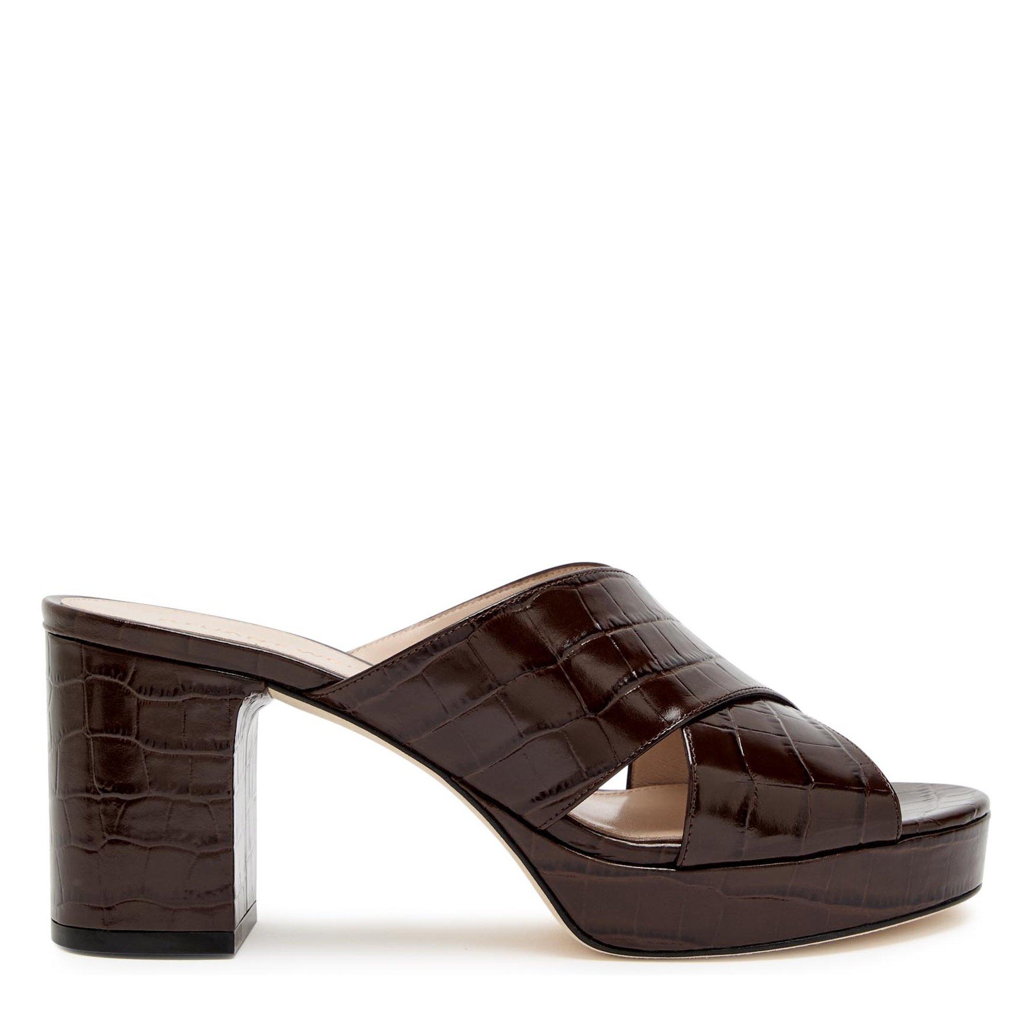 BROWN - Stuart Weitzman - DAYNA PLATFORM SLIDE