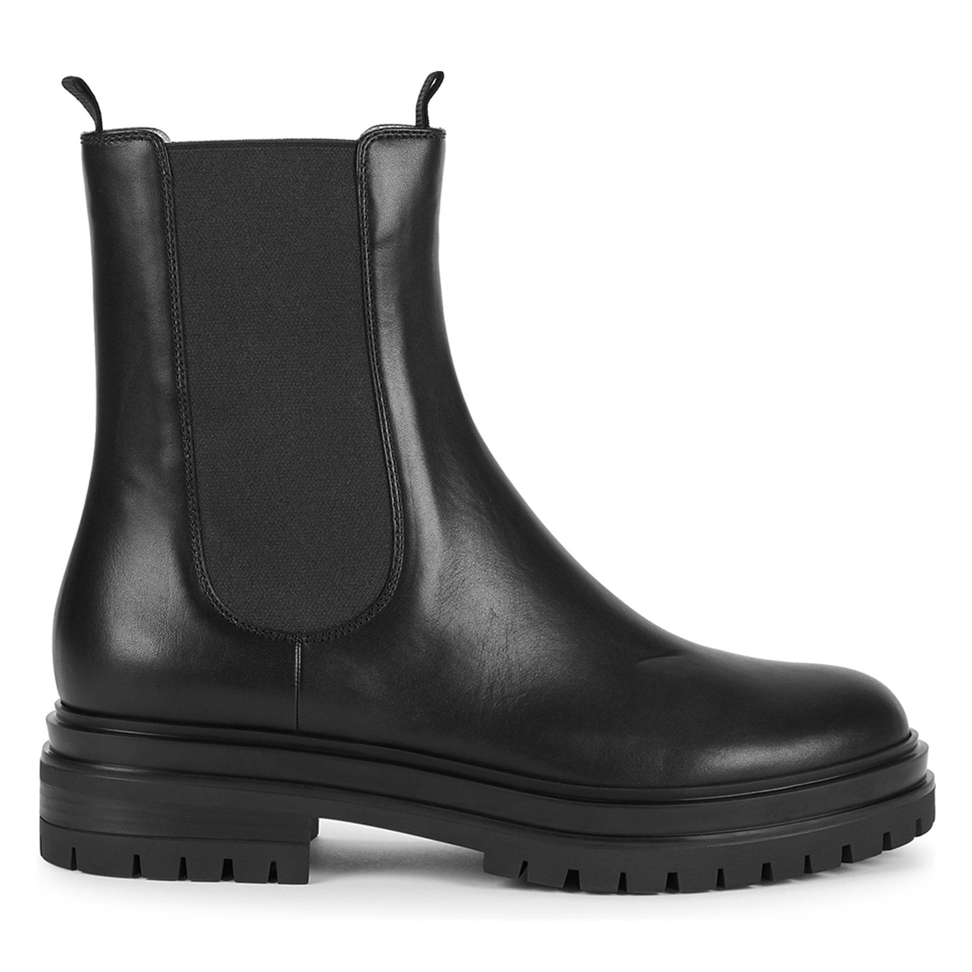 BLACK - Gianvito Rossi - Women's Leather Chelsea Boots - 1