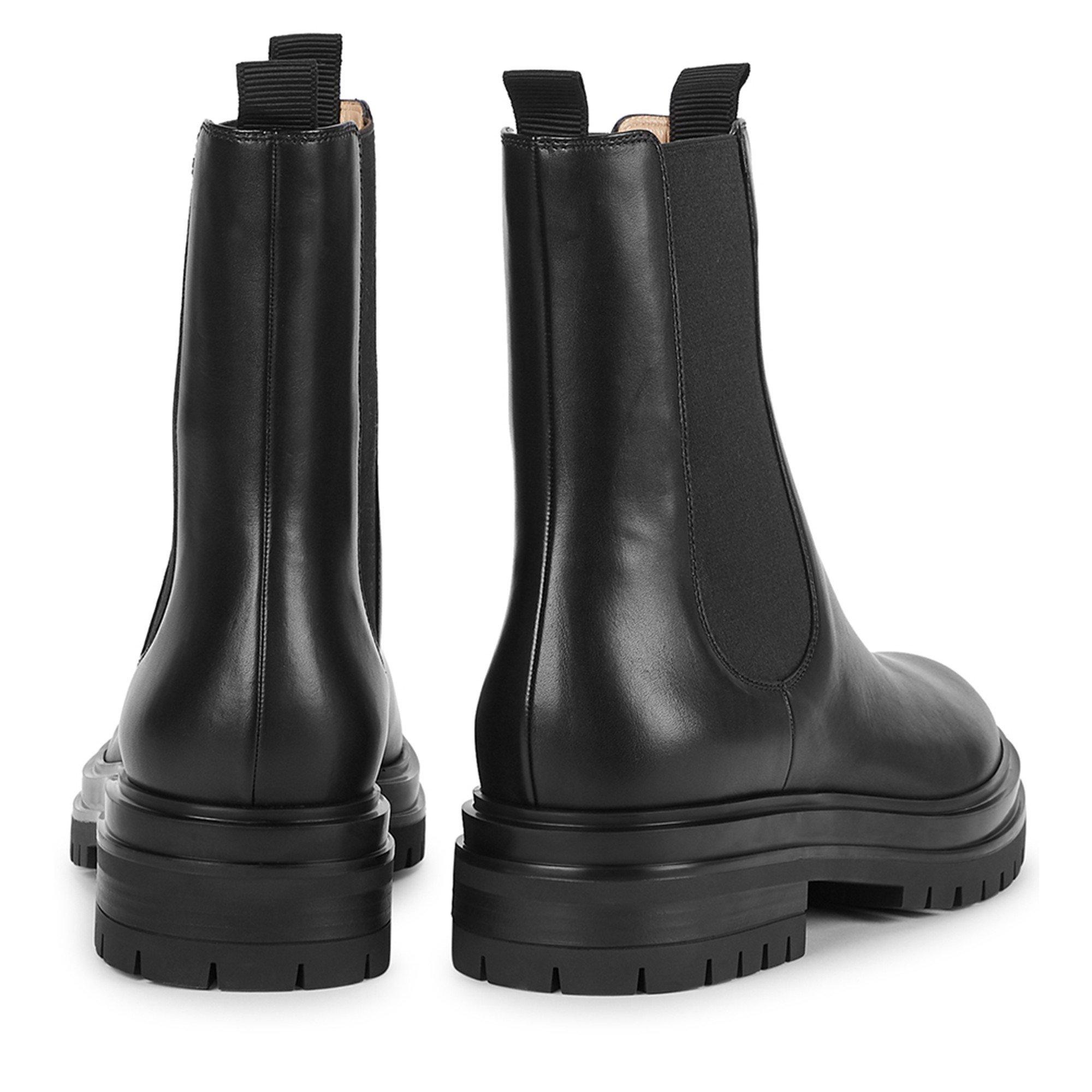 BLACK - Gianvito Rossi - Women's Leather Chelsea Boots - 4