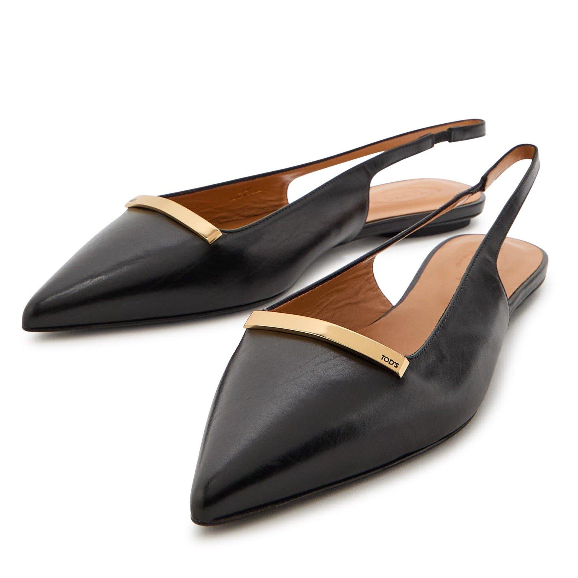 BLACK - Tods - NAGOYA SLINGBACK FLAT - 3
