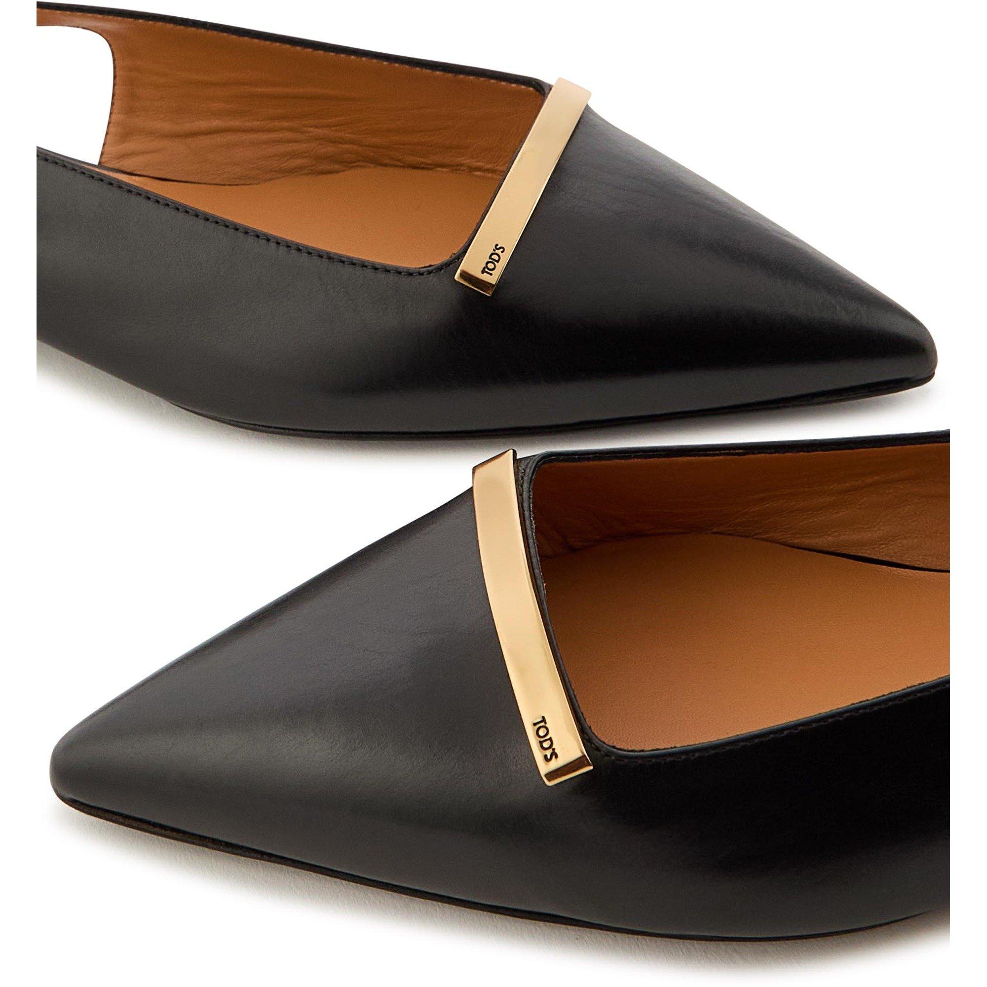 BLACK - Tods - NAGOYA SLINGBACK FLAT - 4