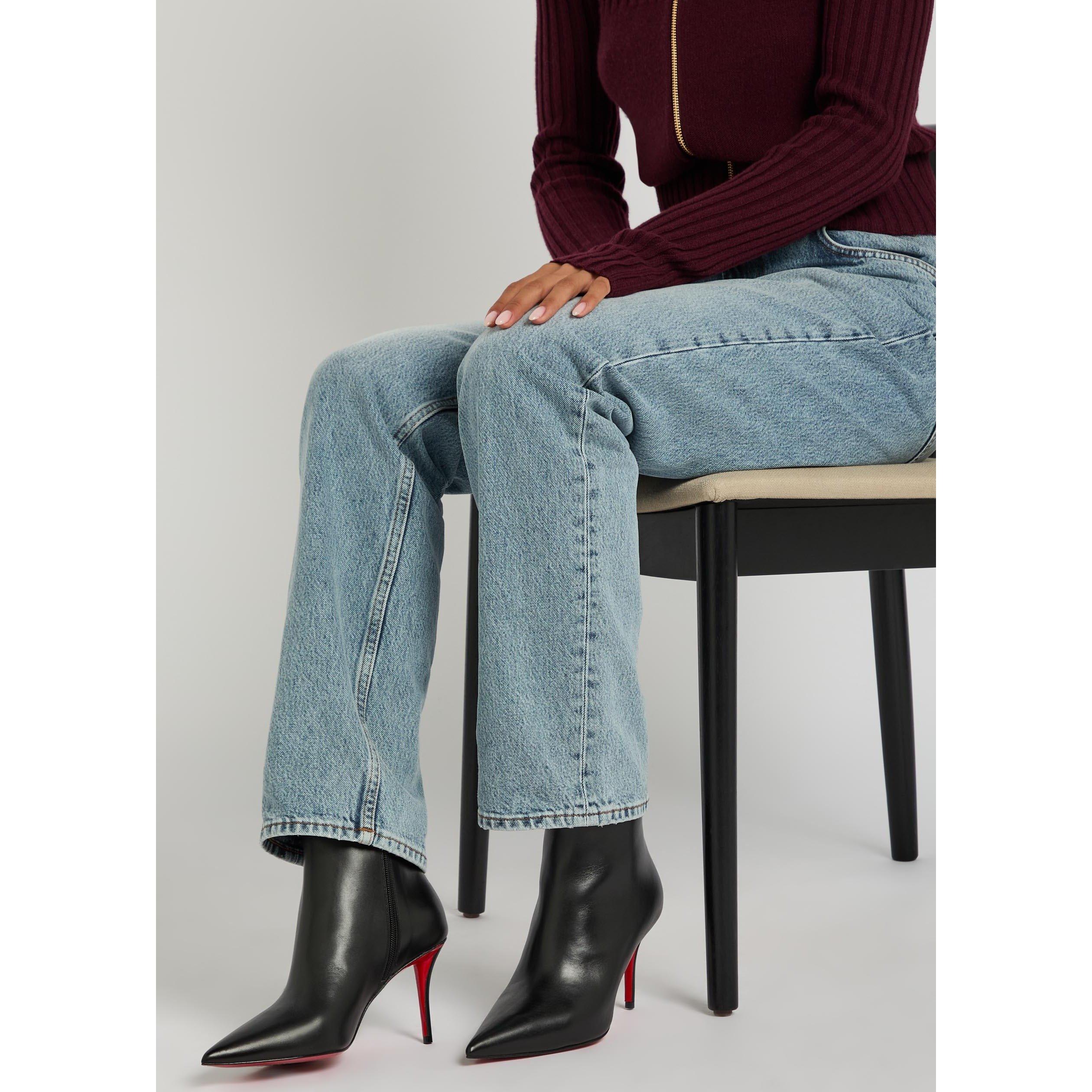 BLACK - Christian Louboutin - MISS Z BOOTY 80 CALF - 3