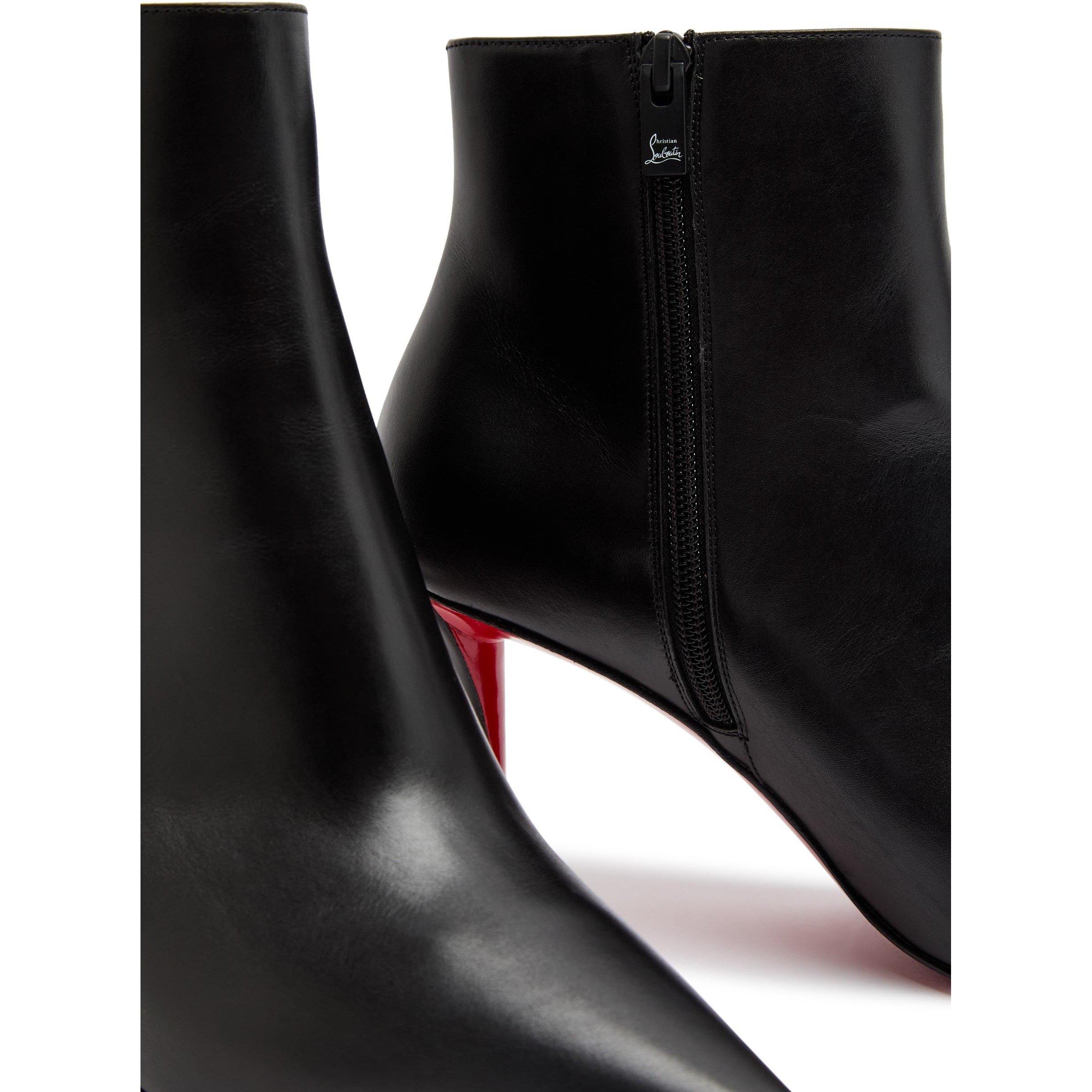 BLACK - Christian Louboutin - MISS Z BOOTY 80 CALF - 5