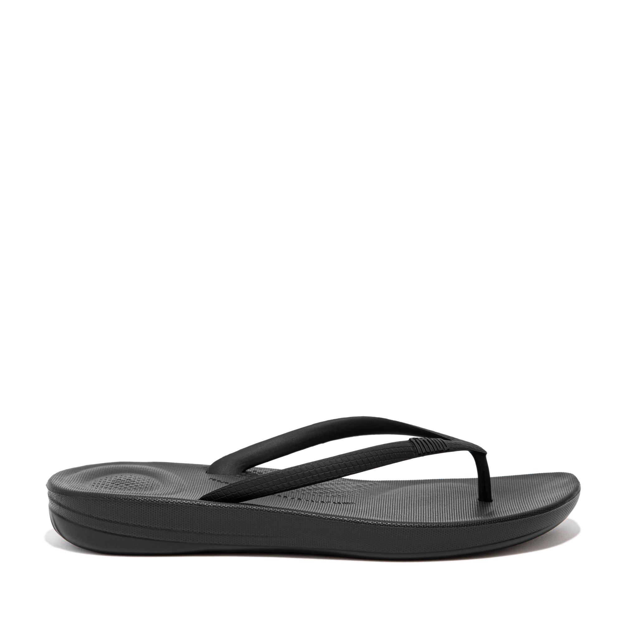 All Black - FitFlop - Iqushion Ergonomic Flip Flops - 1
