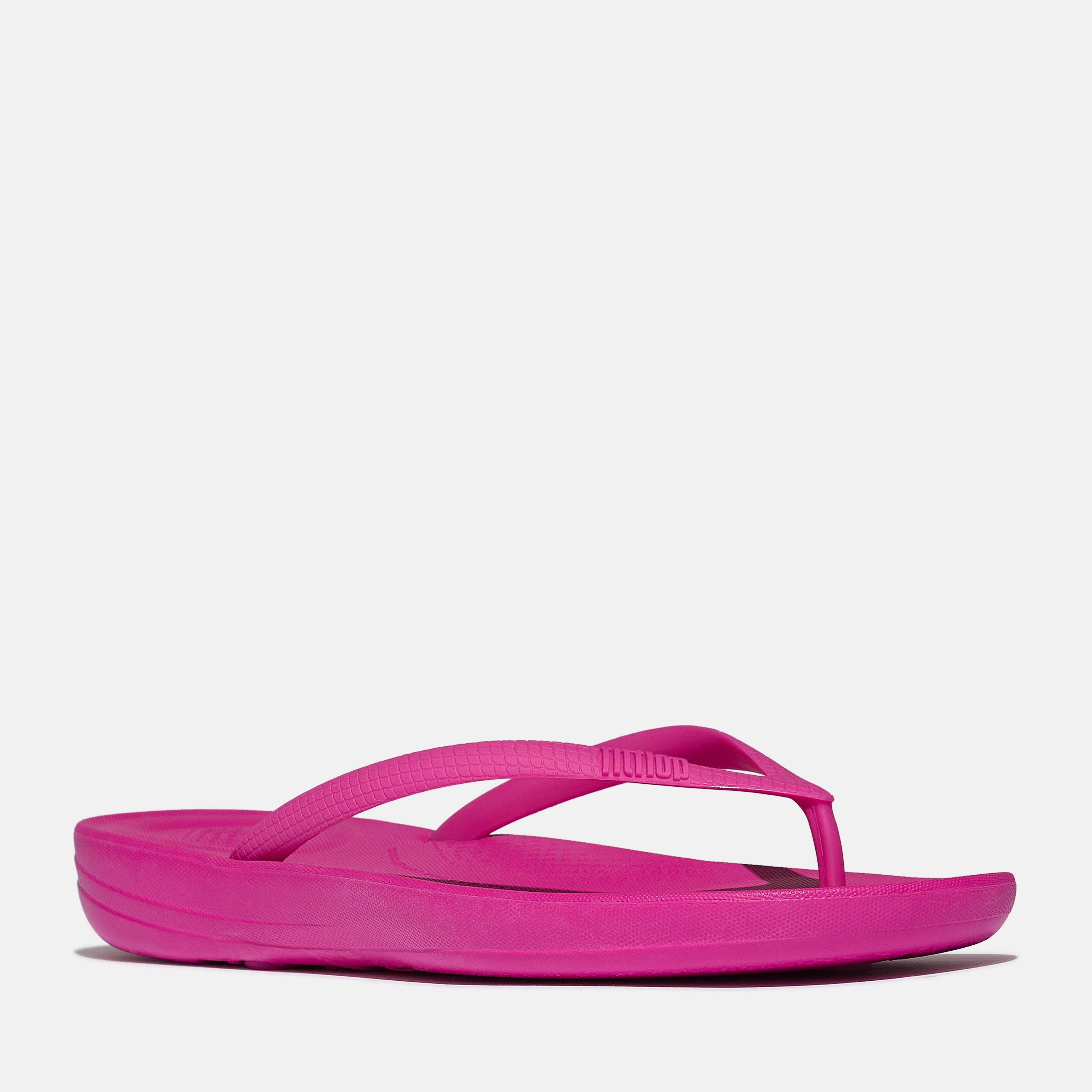 Fuchsia Rush - FitFlop - Iqushion Ergonomic Flip Flops - 3