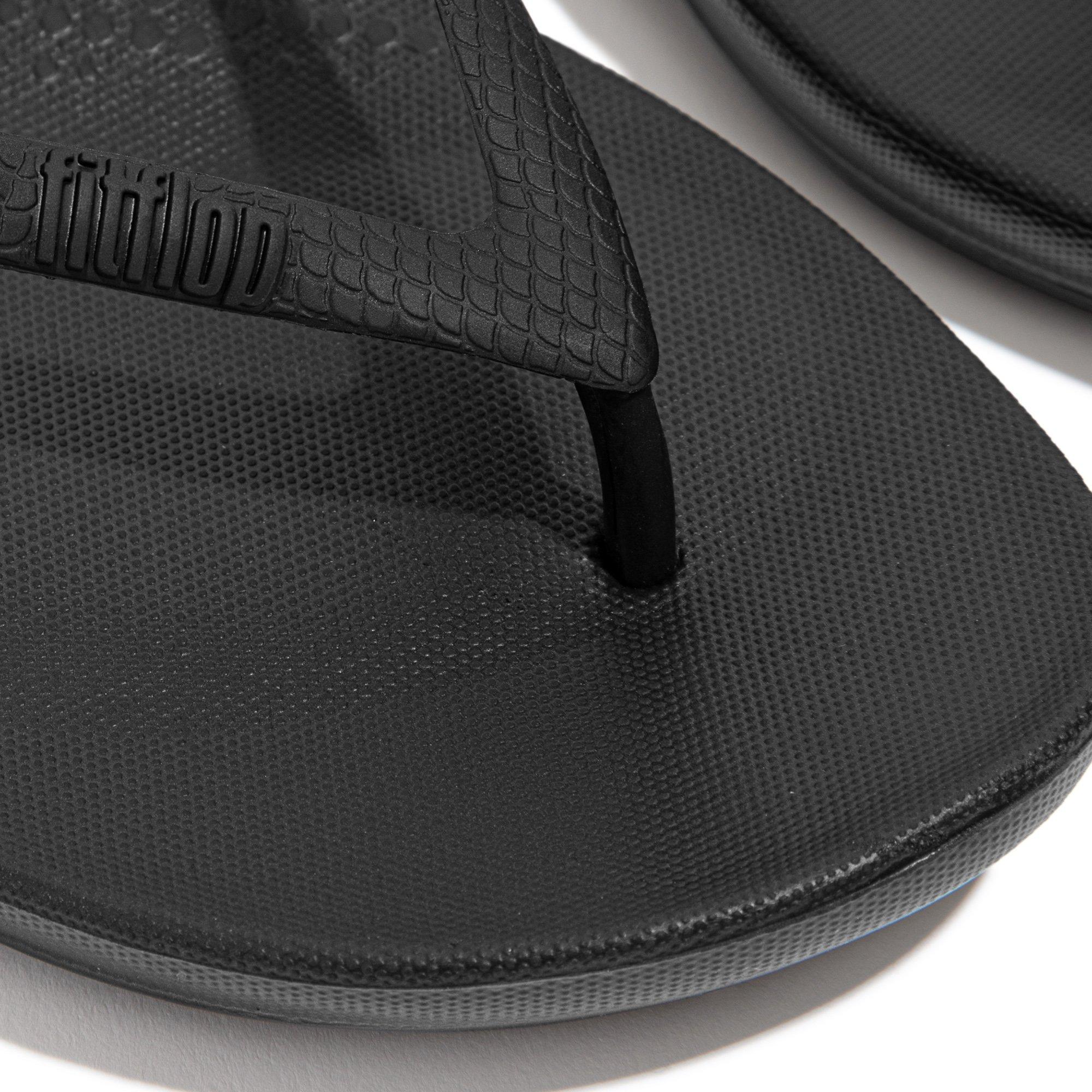 All Black - FitFlop - Iqushion Ergonomic Flip Flops - 4