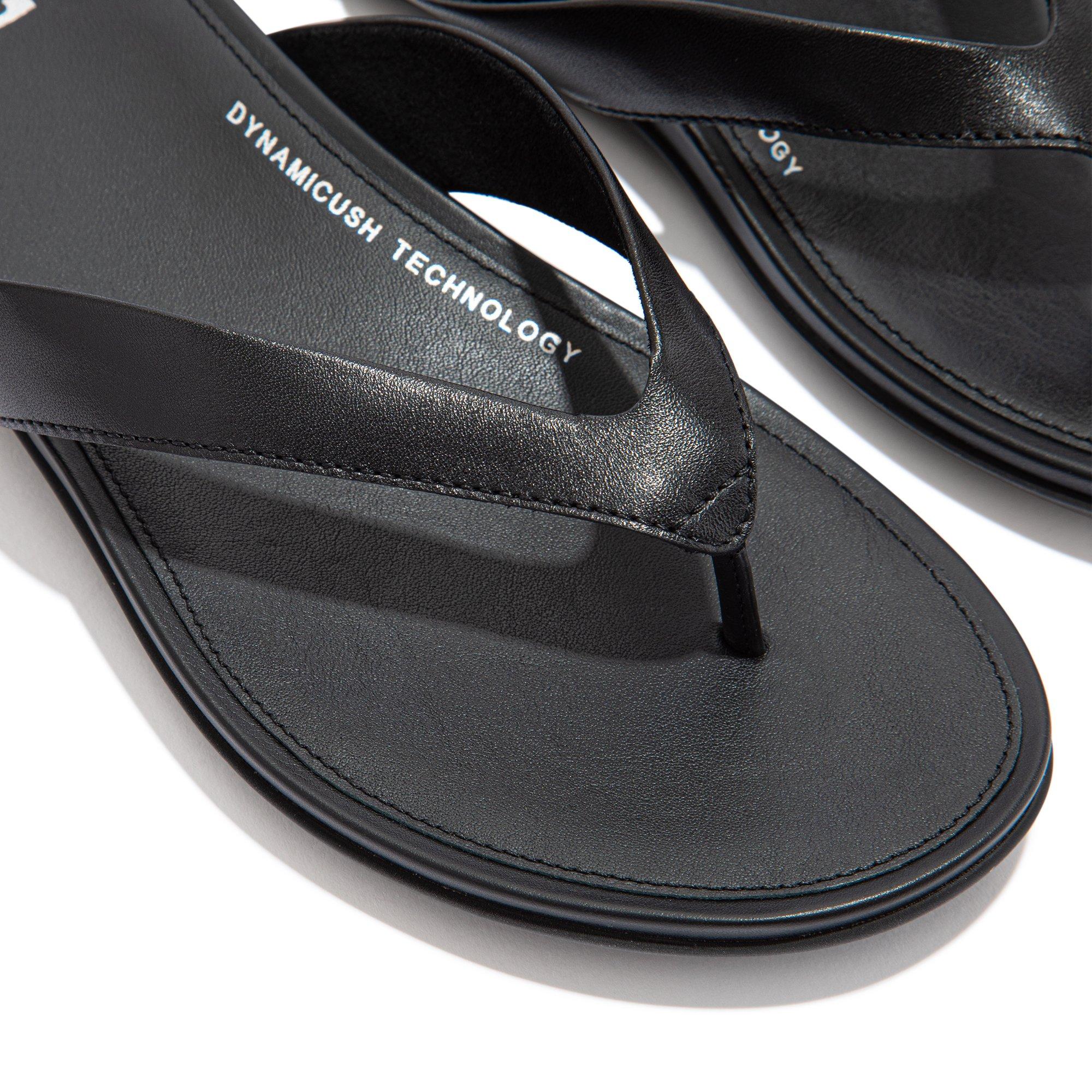 All Black - FitFlop - Gracie Flip Flops - 4