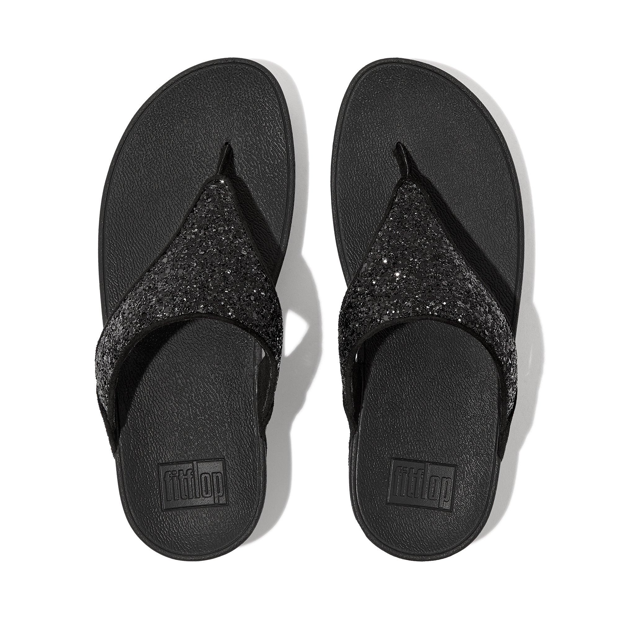 Glitter nero. - Fitflop - Lulu Glitter Sandals - 2
