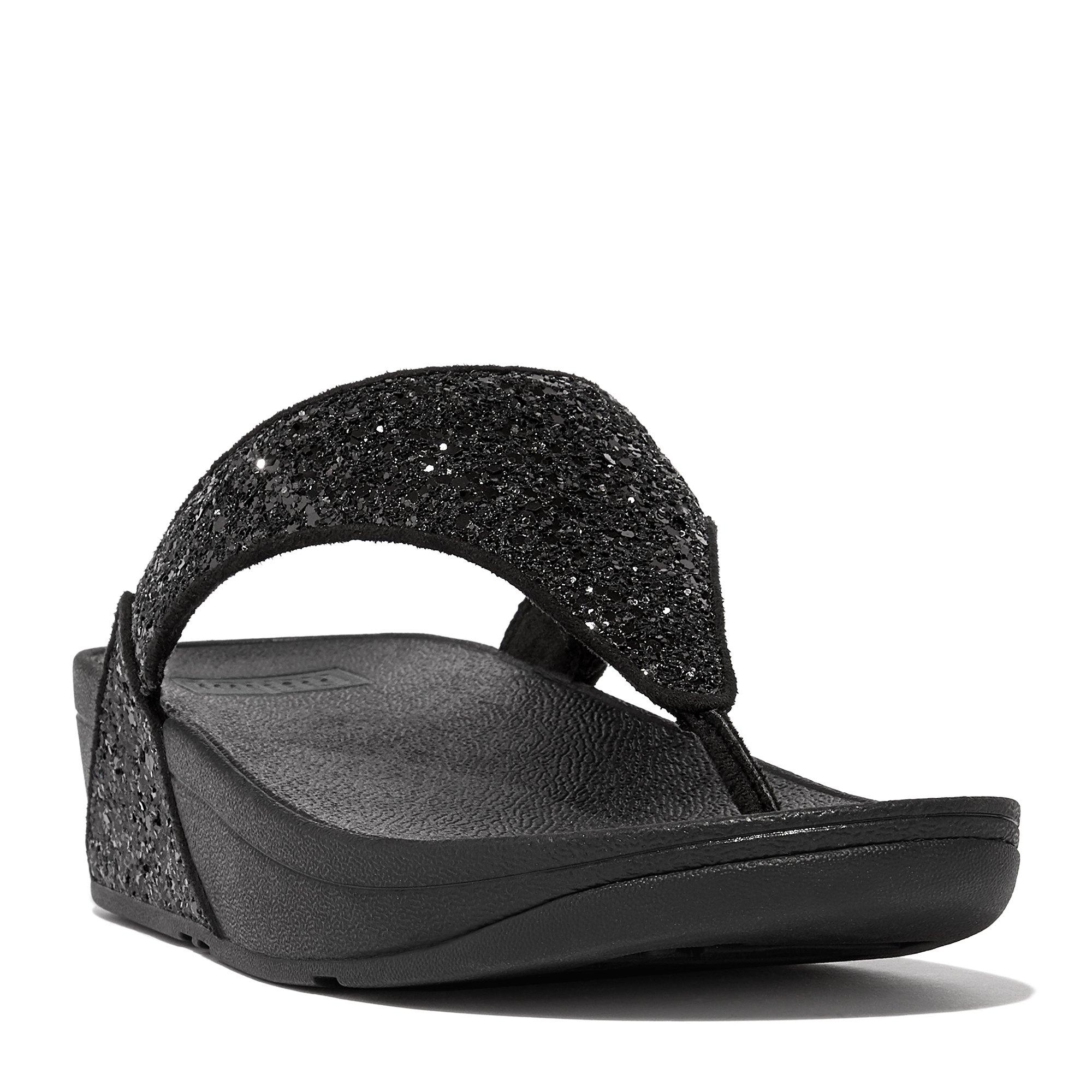 Glitter nero. - Fitflop - Lulu Glitter Sandals - 3