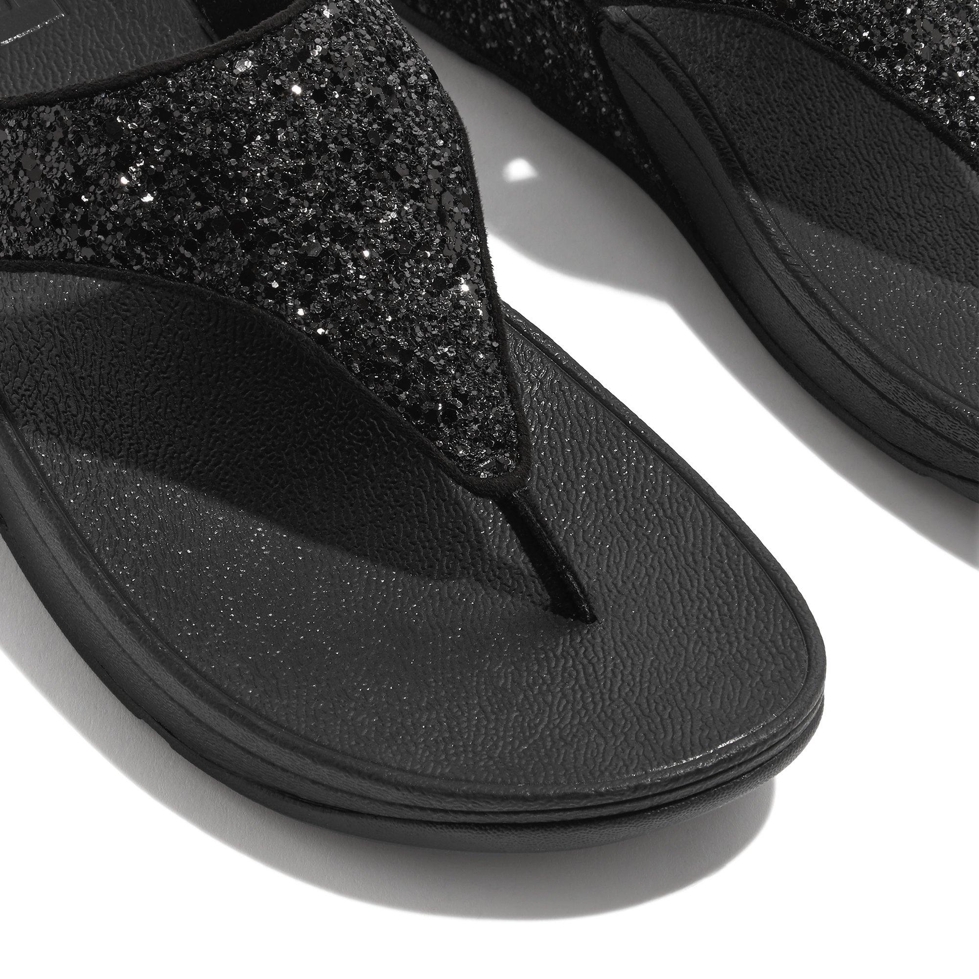Glitter nero. - Fitflop - Lulu Glitter Sandals - 4