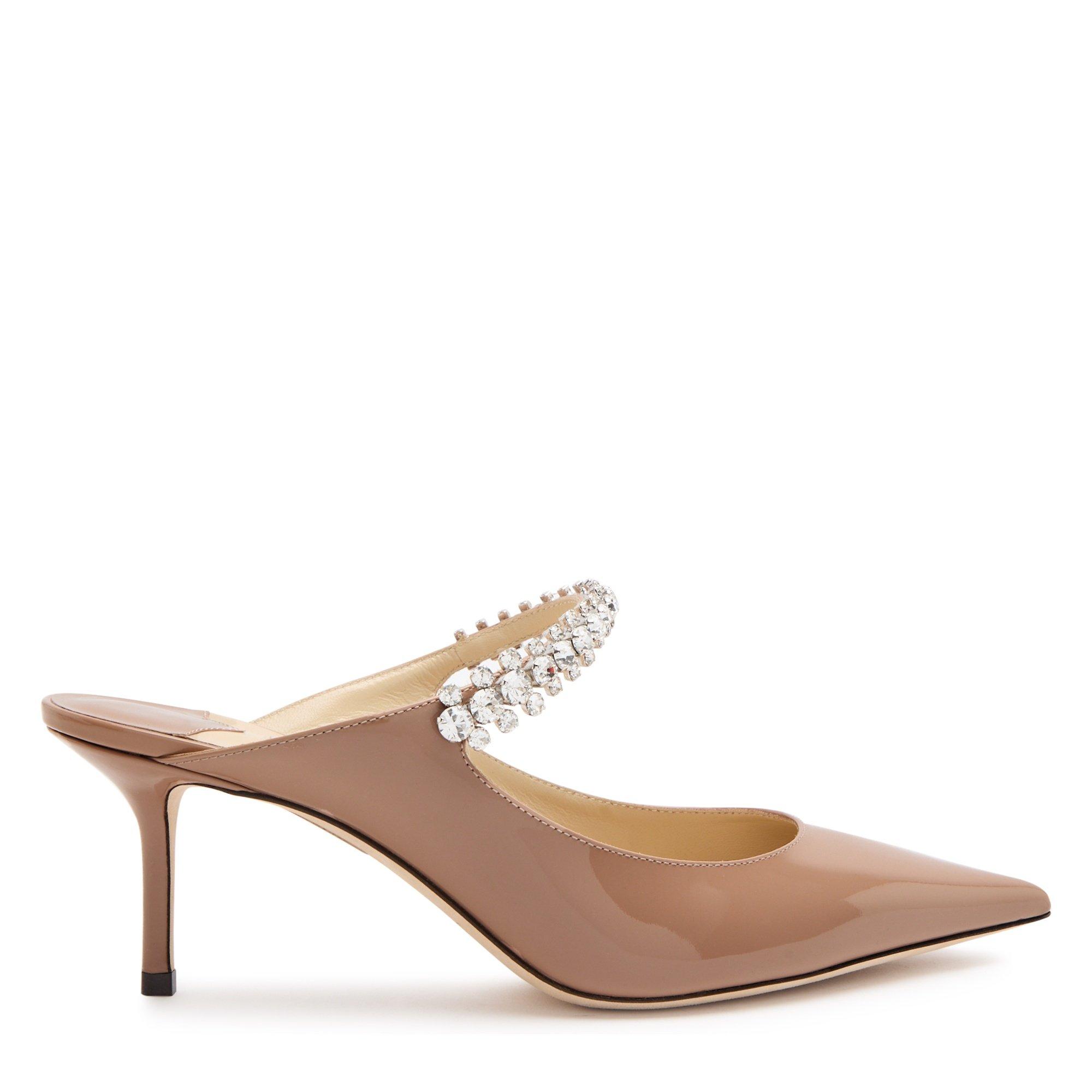 NUDE - Jimmy Choo - BING PATENT CRYSTAL MULE 65 - 1
