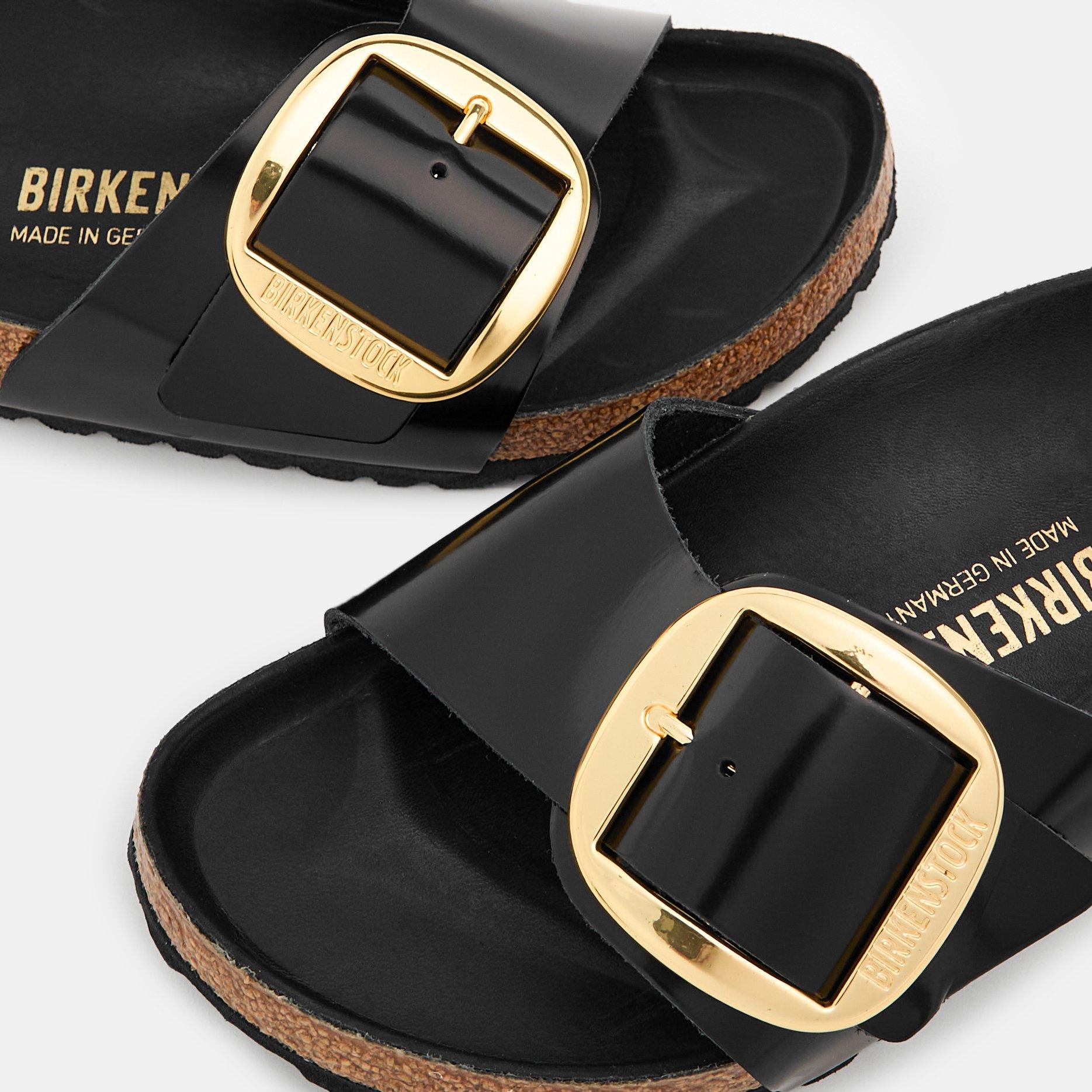 Black - Birkenstock - Madrid Big Buckle High Shine - 4