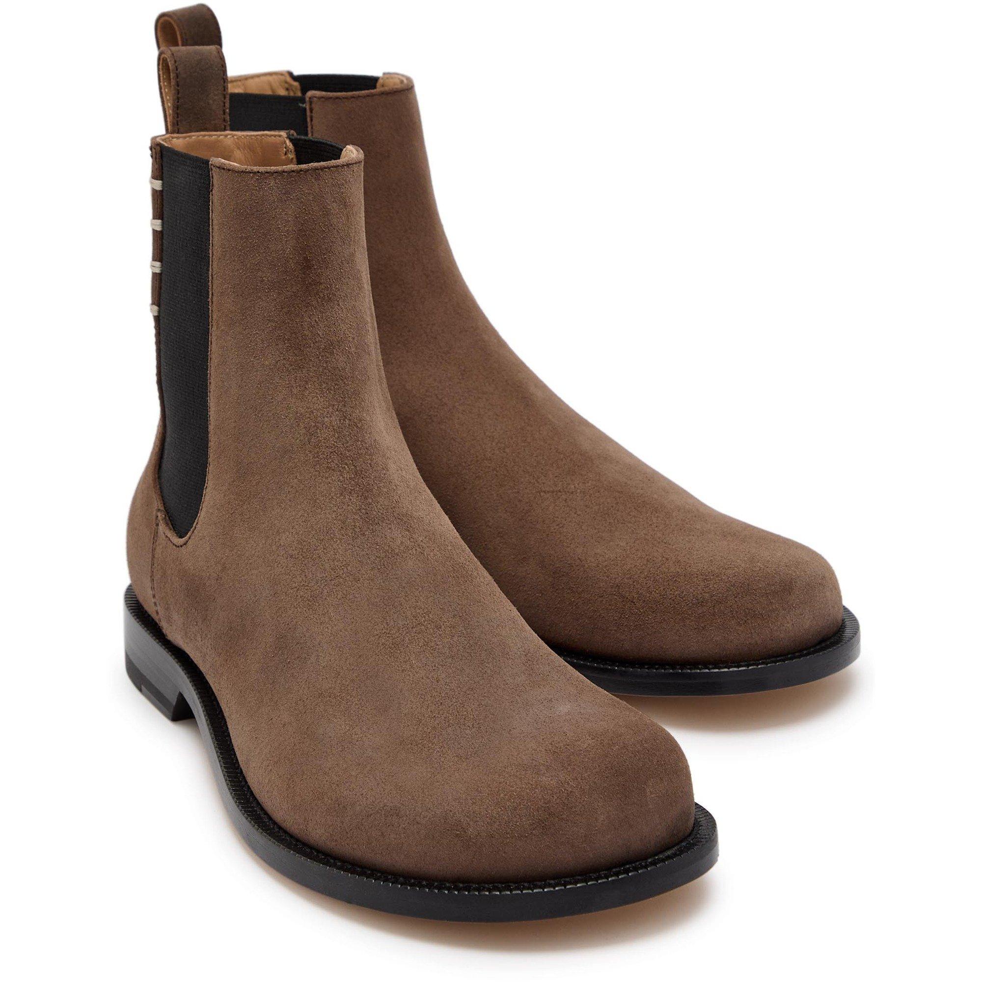 BROWN - JW Anderson - Women's Suede Chelsea Boots - 3