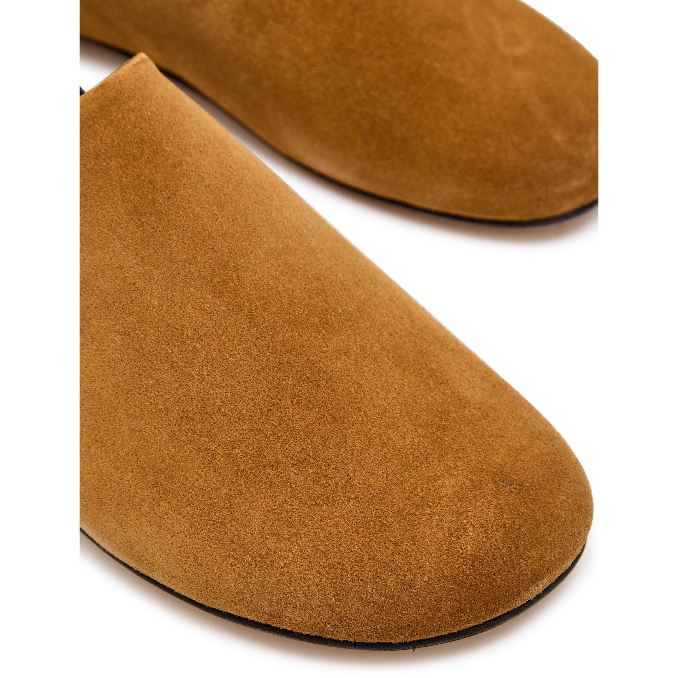 CAMEL - JW Anderson - Women's Slipper Suede Flat Mules - 4