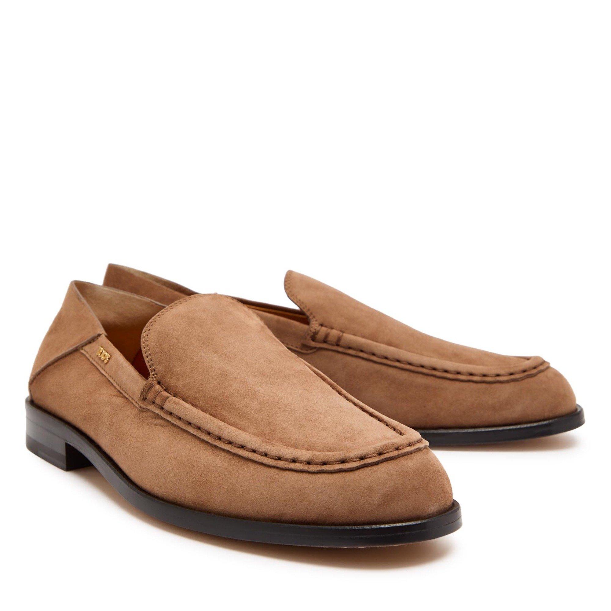 BROWN - Tods - Women's Suede Sabot Loafers - 2