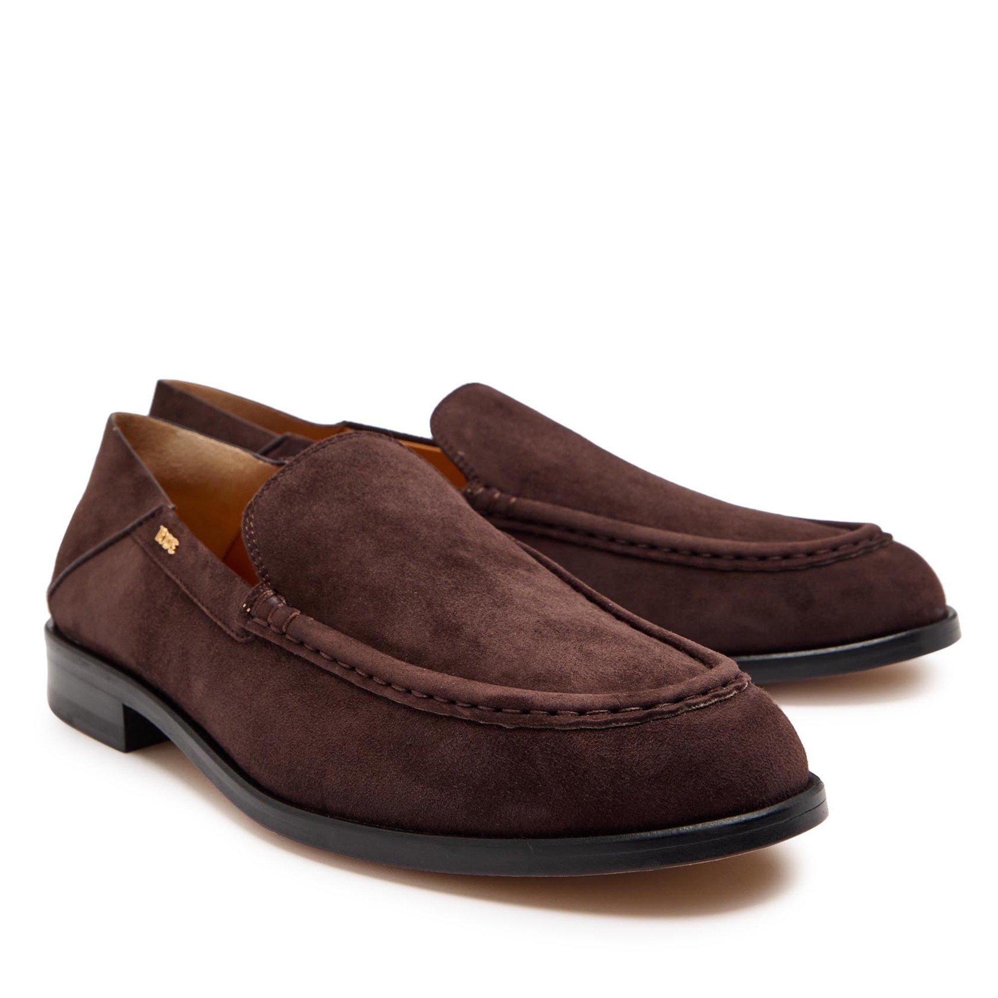 BROWN - Tods - Women's Suede Sabot Loafers - 3
