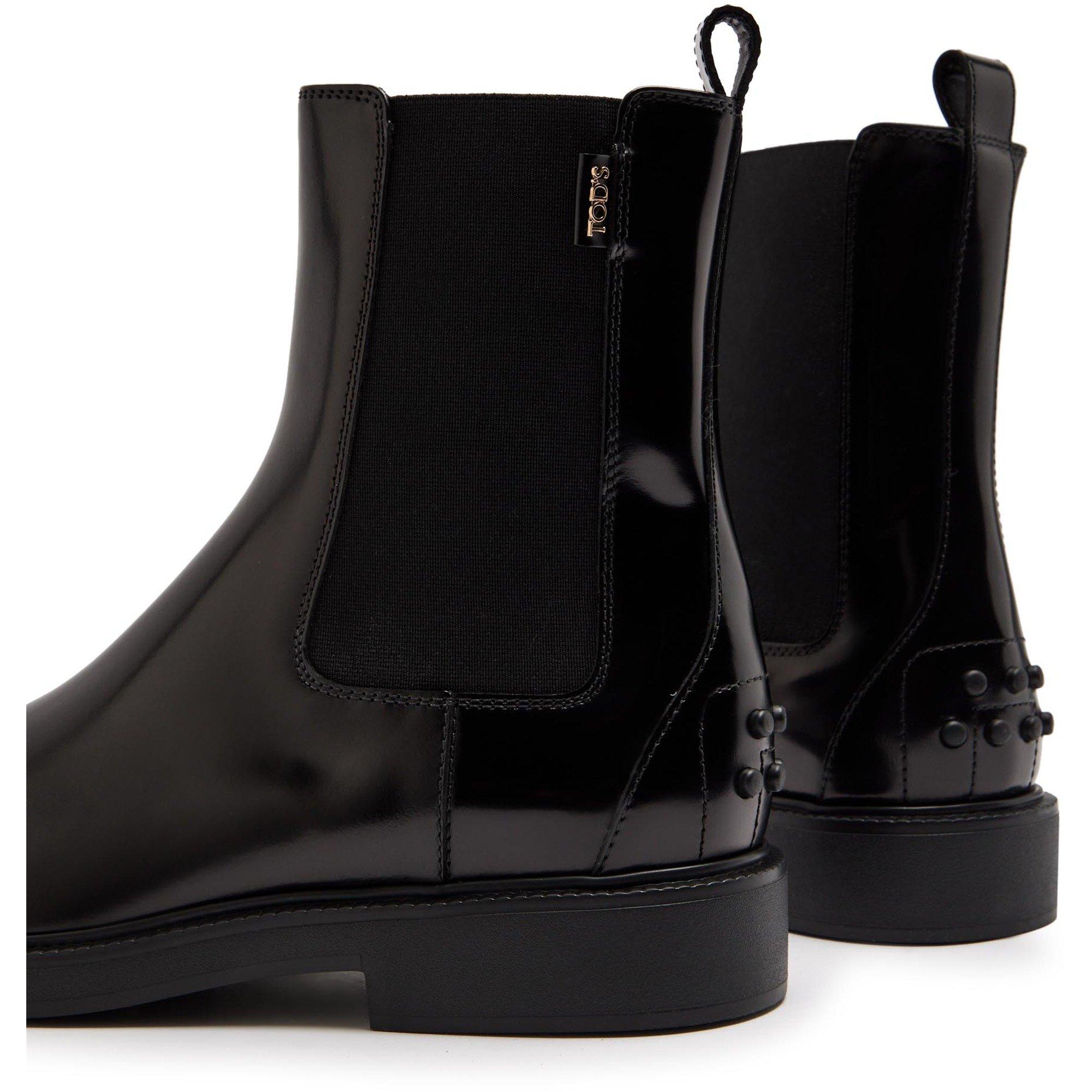BLACK - Tods - Women's Patent Leather Chelsea Boots - 4
