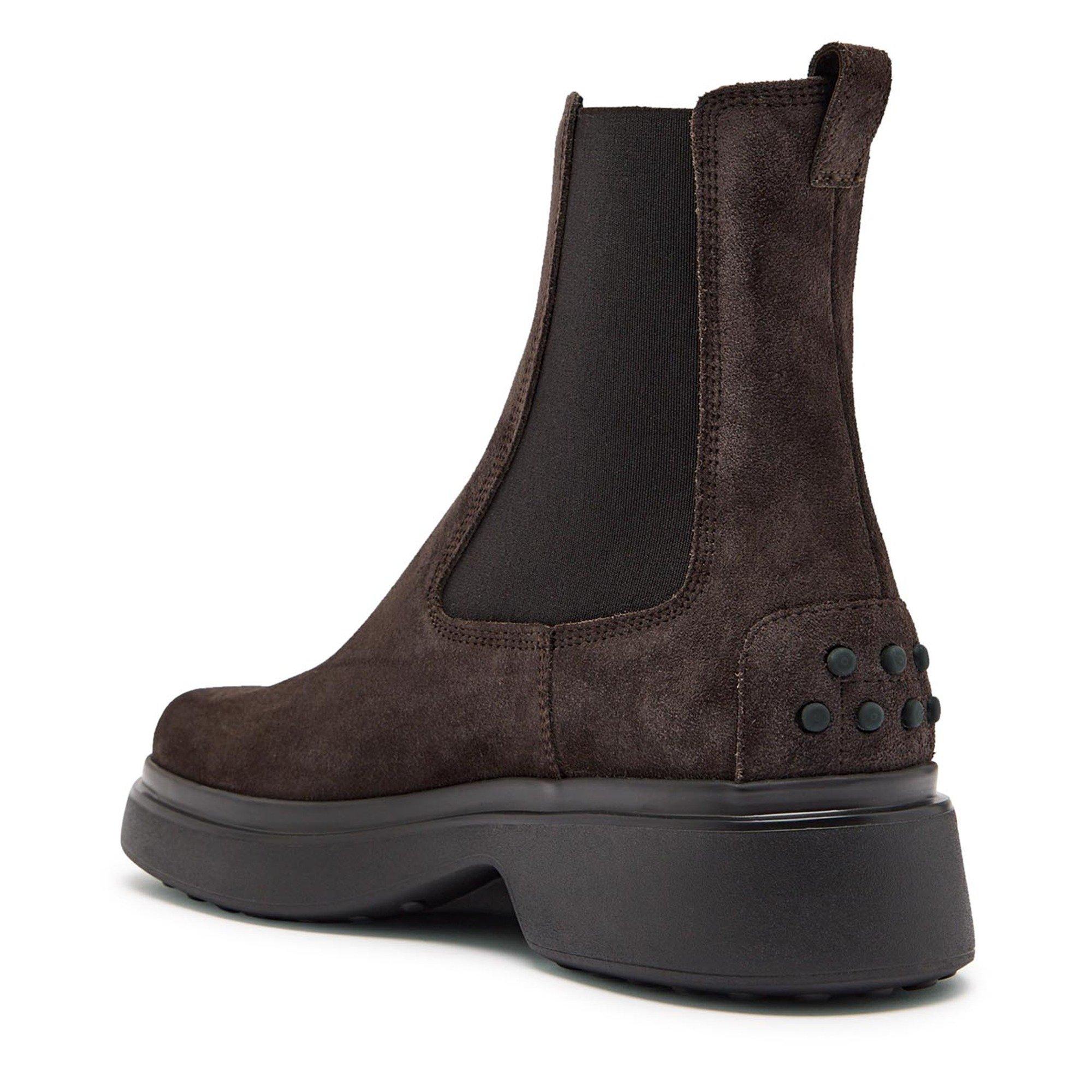 BROWN - Tods - Women's Suede Chelsea Boots - 2