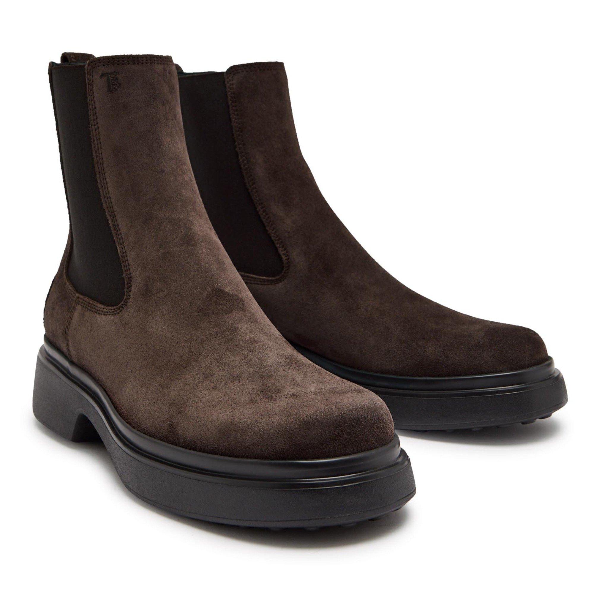 BROWN - Tods - Women's Suede Chelsea Boots - 3