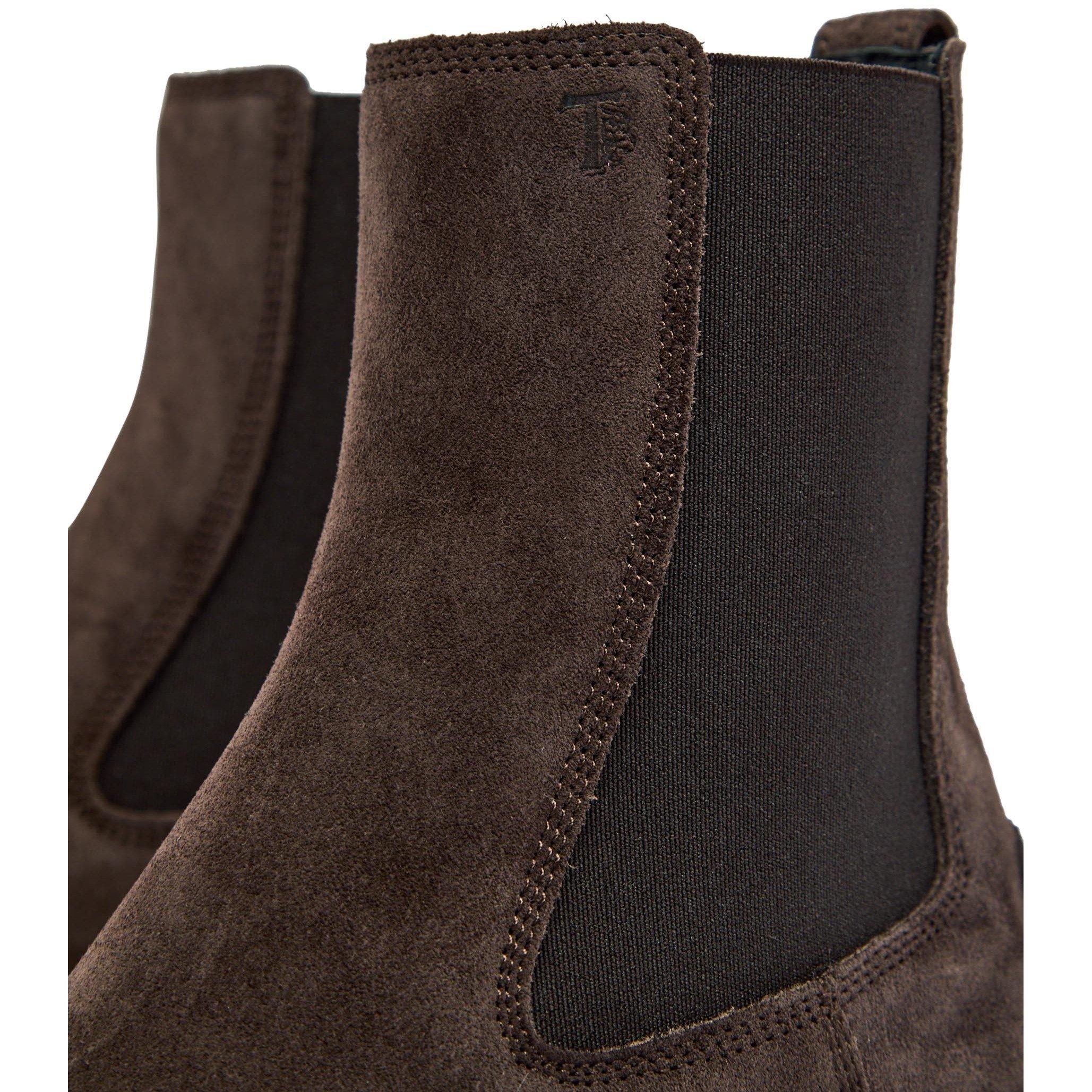 BROWN - Tods - Women's Suede Chelsea Boots - 4