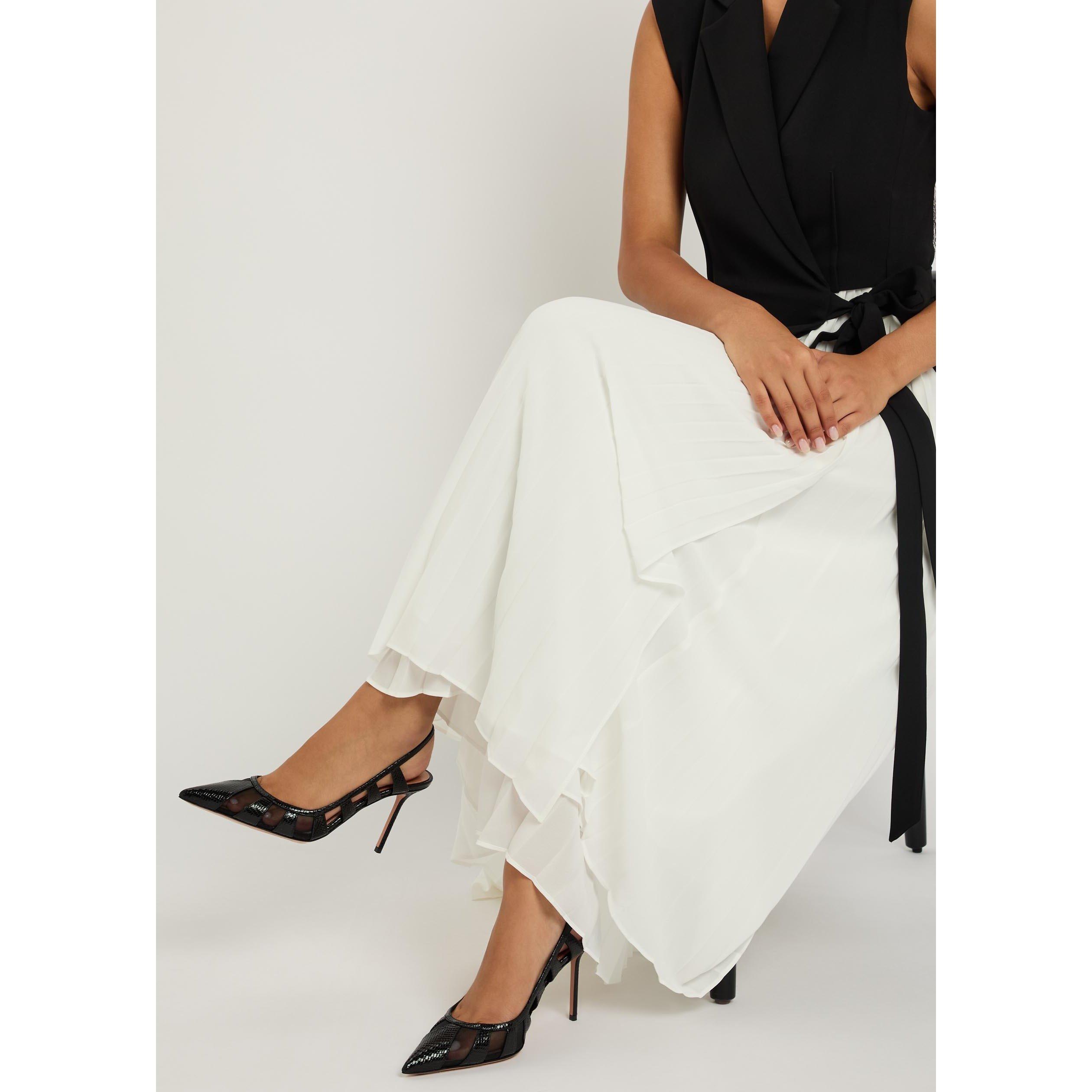 BLACK - Aquazzura - Women's Screen Leather Pointed-Toe Stiletto Heels - 3
