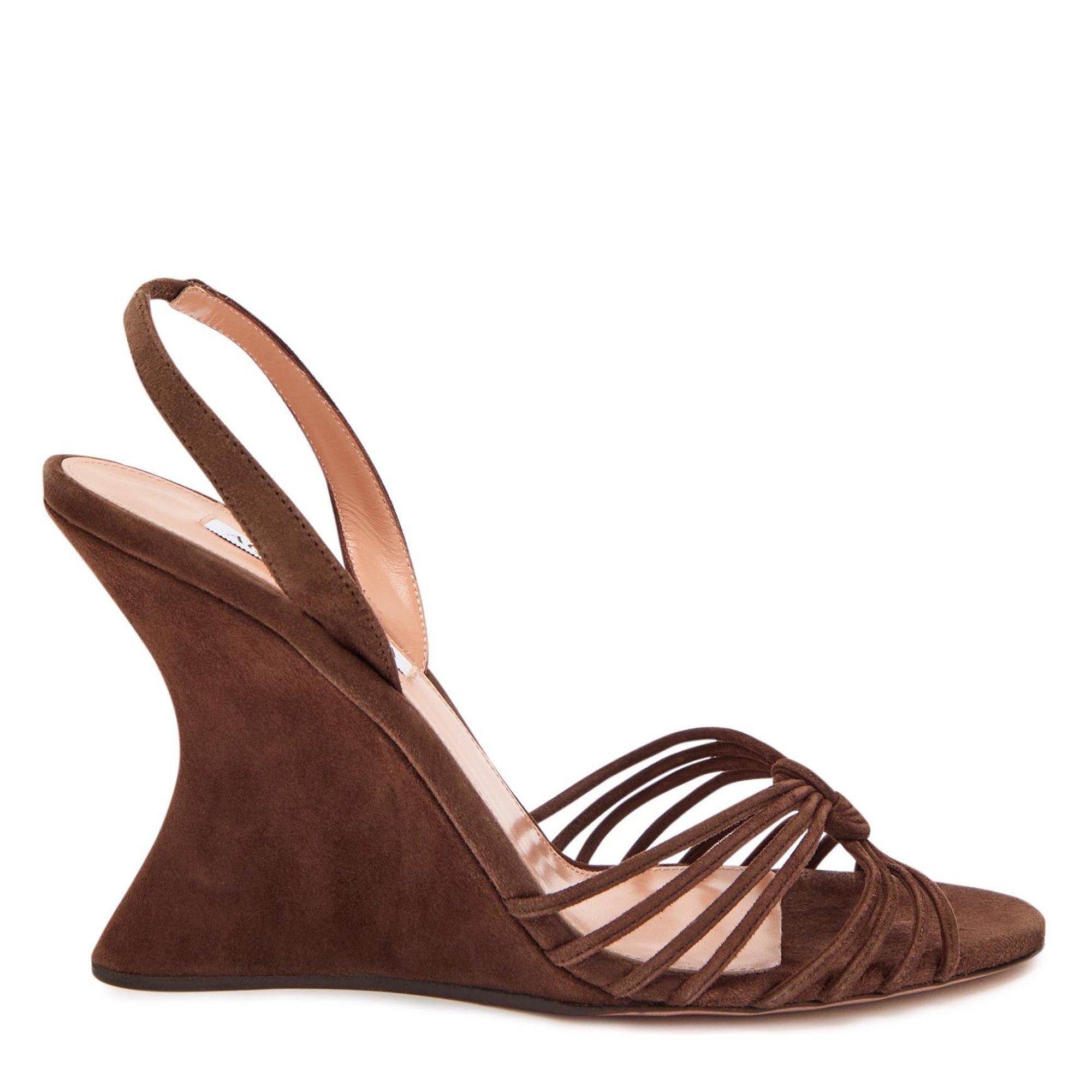 BROWN - Aquazzura - SERENITY WEDGE 95 - 1