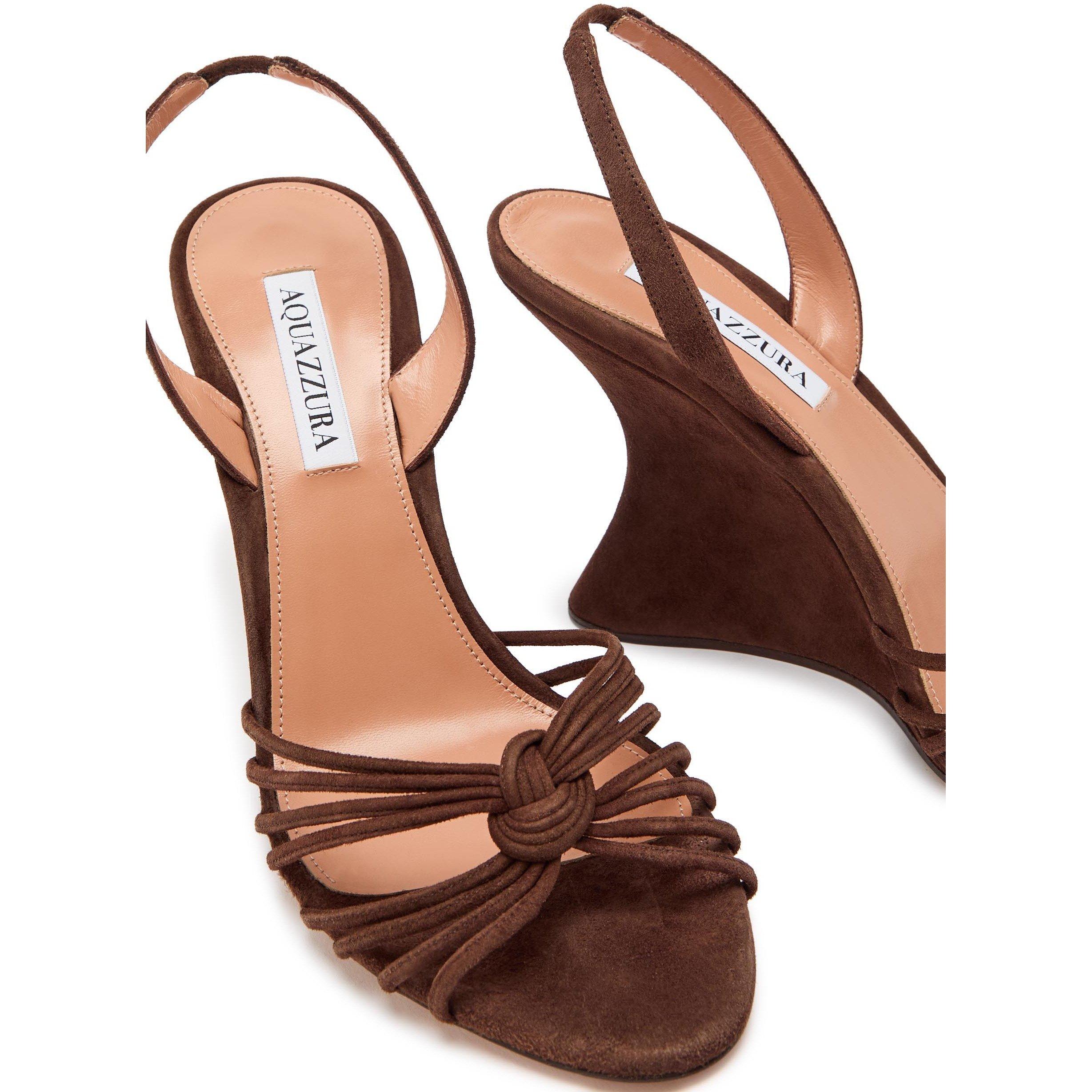 BROWN - Aquazzura - SERENITY WEDGE 95 - 5