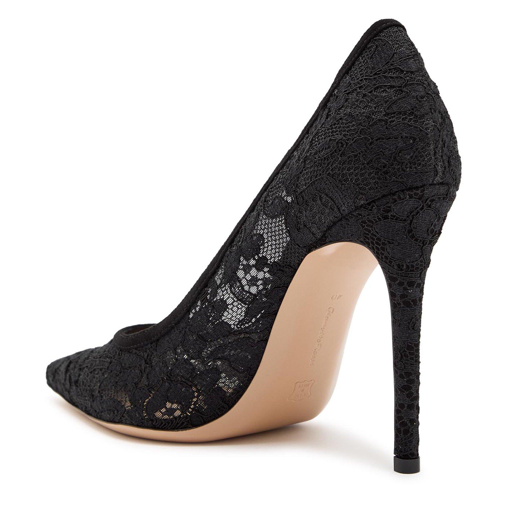 BLACK - Gianvito Rossi - CLAUDIA LYON RETE CAMOSCIO - 2