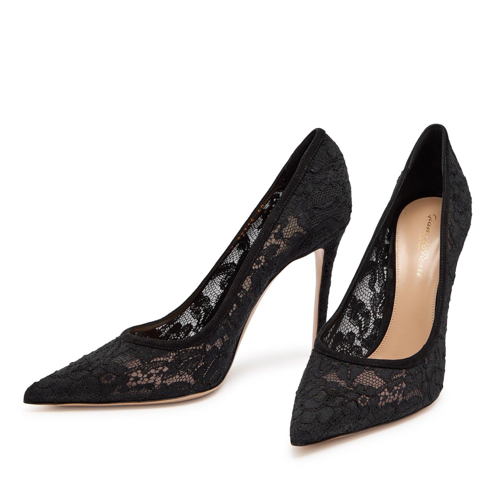 BLACK - Gianvito Rossi - CLAUDIA LYON RETE CAMOSCIO - 4