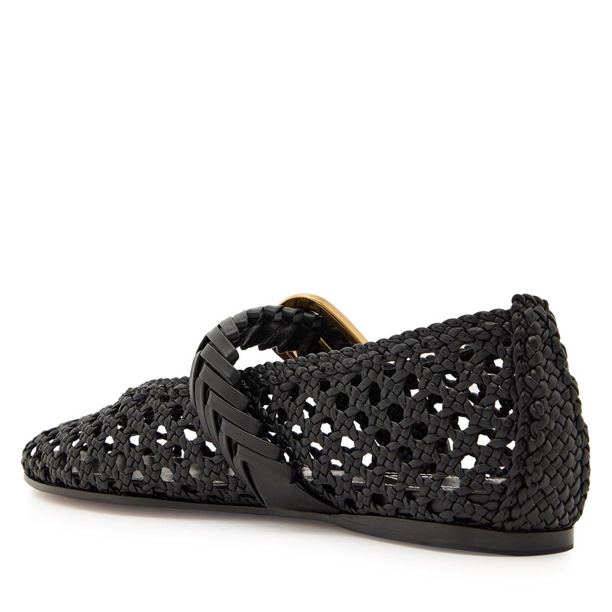 BLACK - Zimmermann - Women's Alchemy Ballerina Leather Ballet Pumps - 2