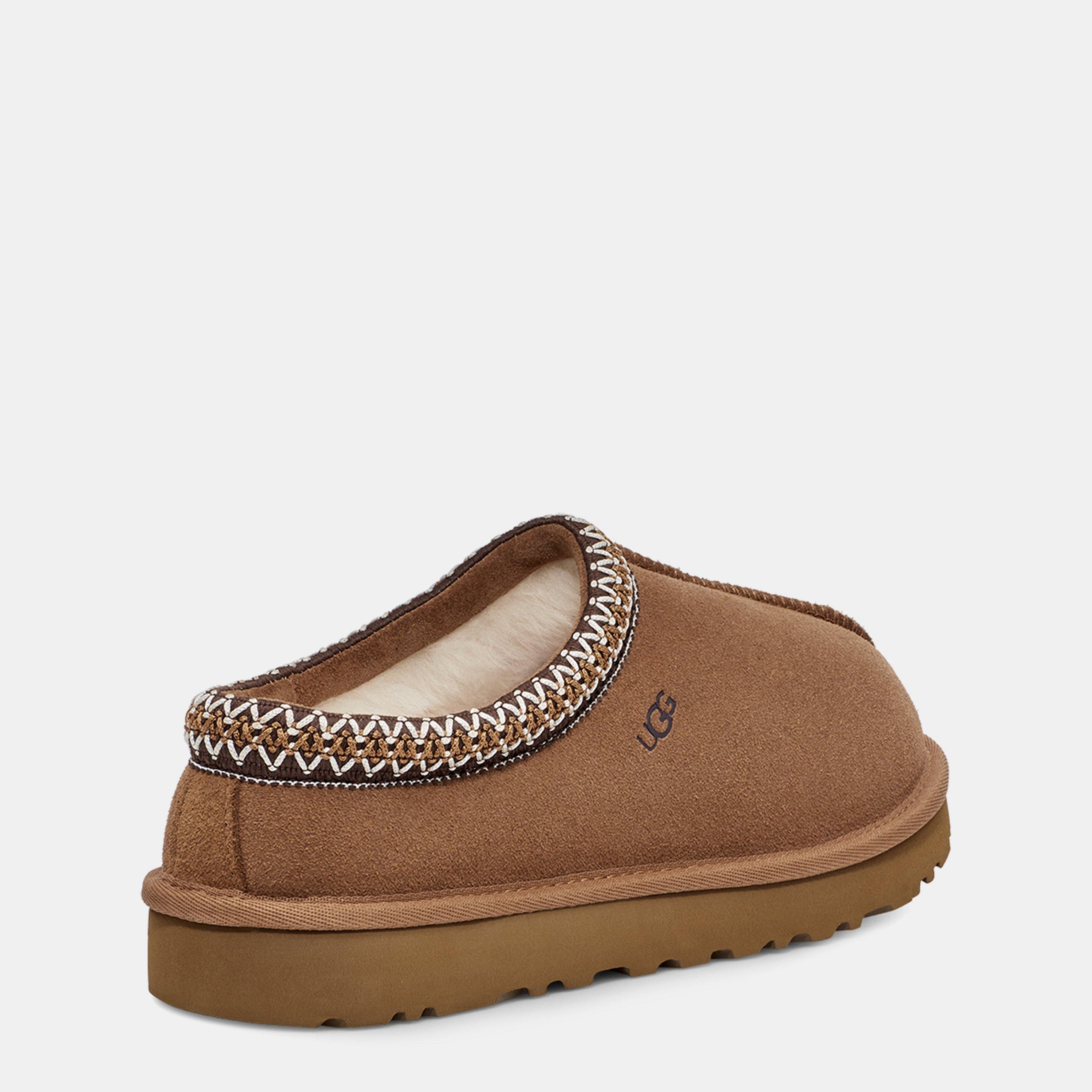 Chestnut - Ugg - Women's Tasman II Suede Sheepskin Mule Slippers - 4