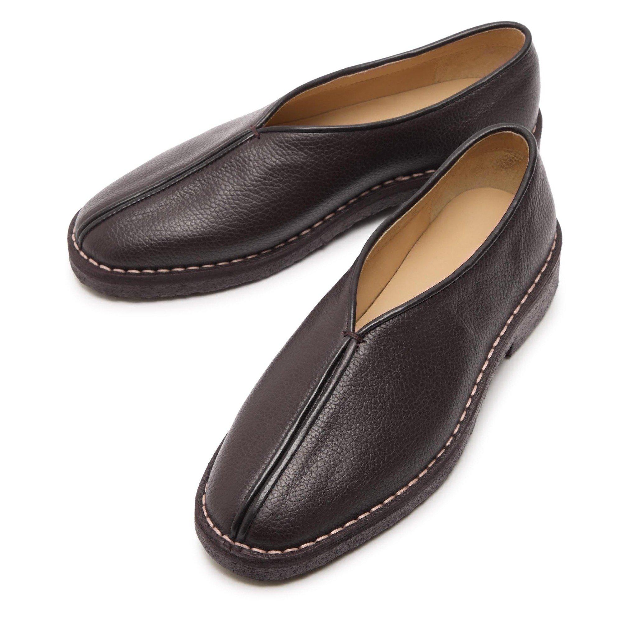 BROWN - Lemaire - Women's Piped Crepe Slippers - 3