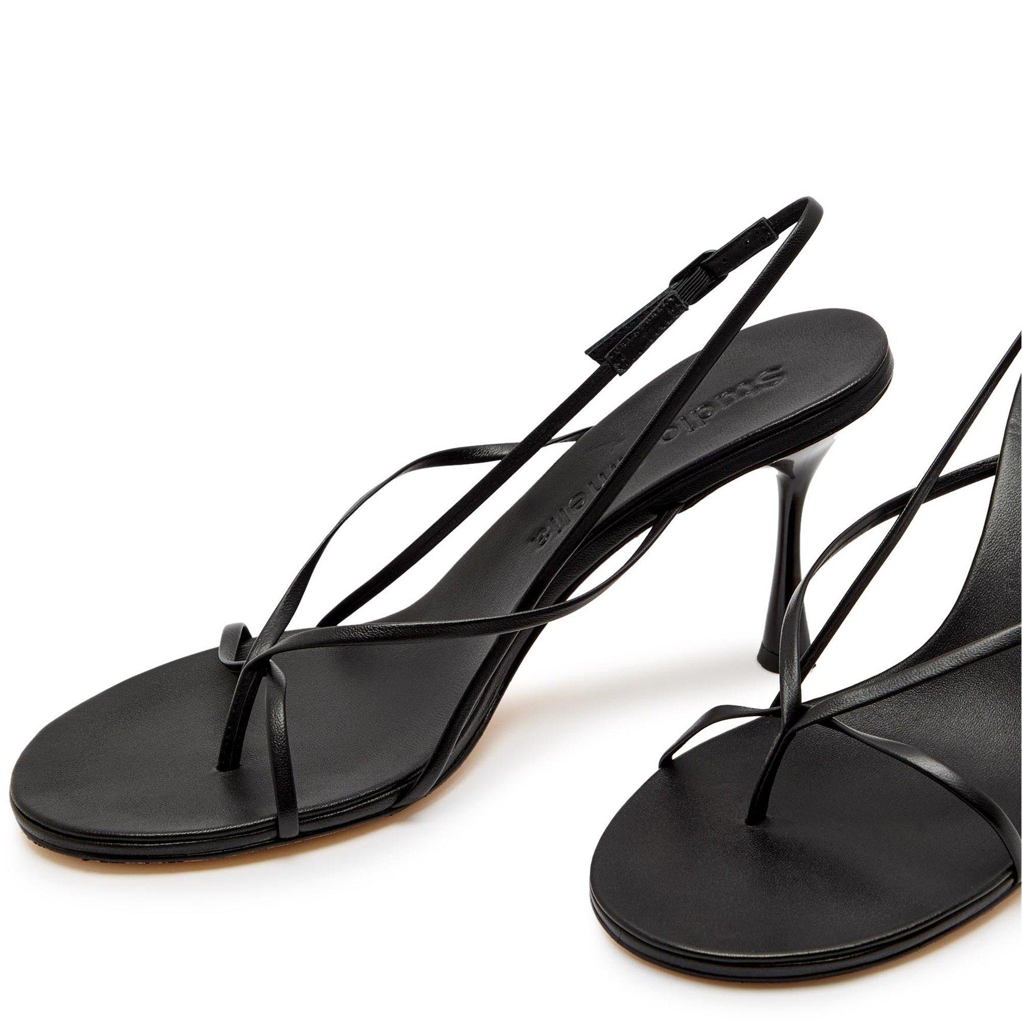 BLACK - Studio Amelia - WISHBONE 90 HEEL - 4